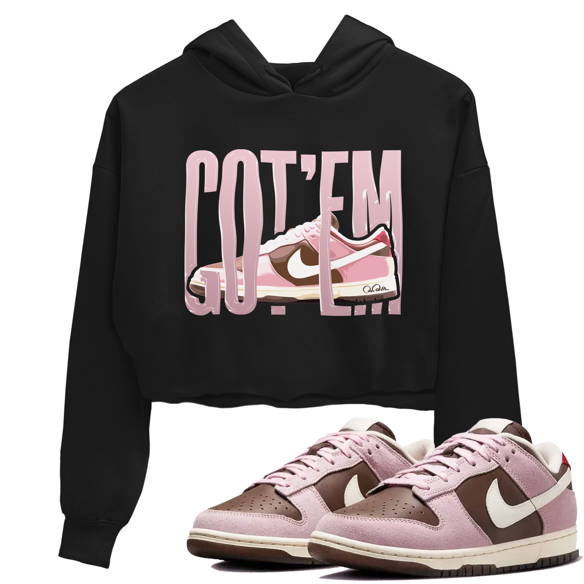 Wiggling Gotem snkmatch Women's Top - Dunk Cacao Wow And Pink Foam