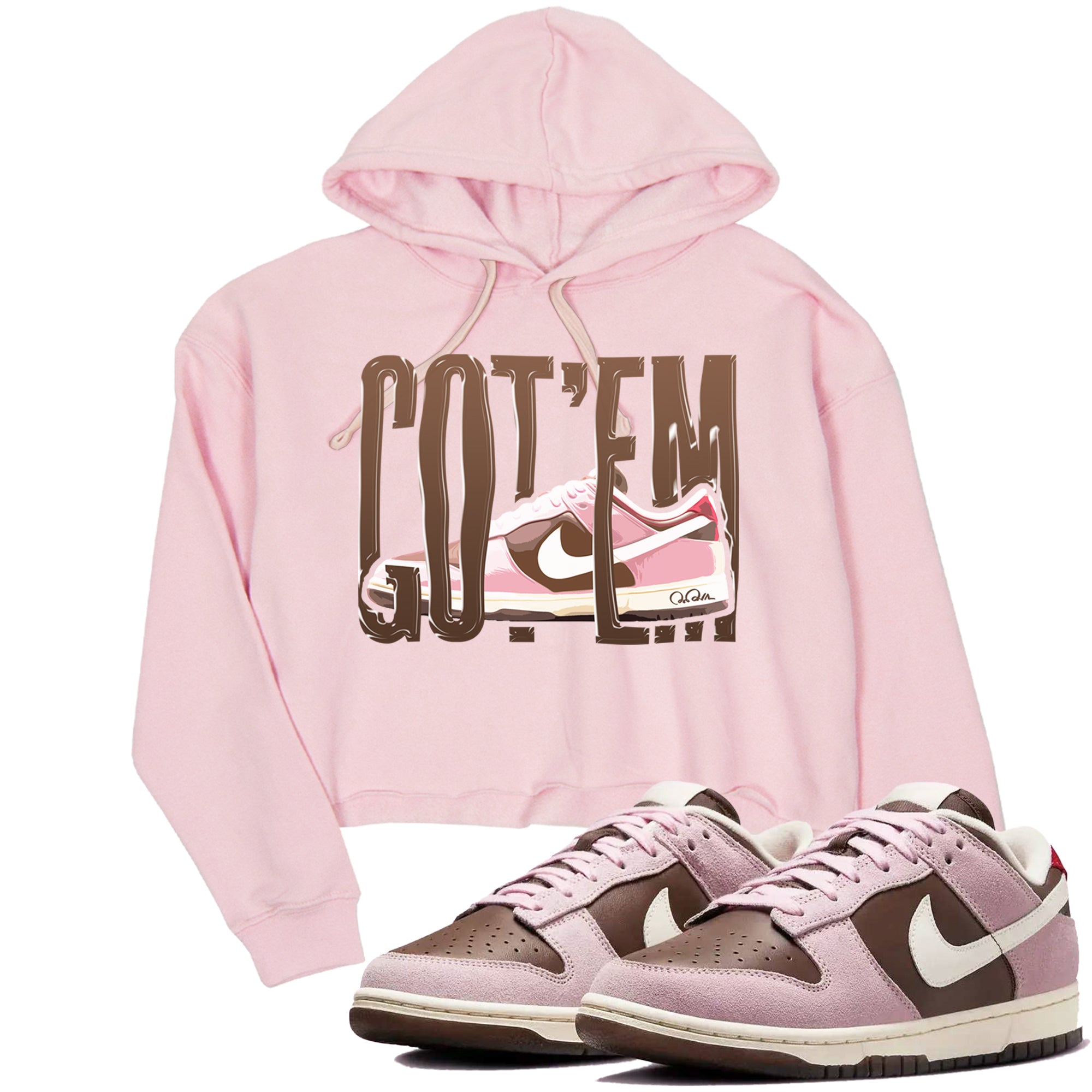 Wiggling Gotem snkmatch Women's Top - Dunk Cacao Wow And Pink Foam