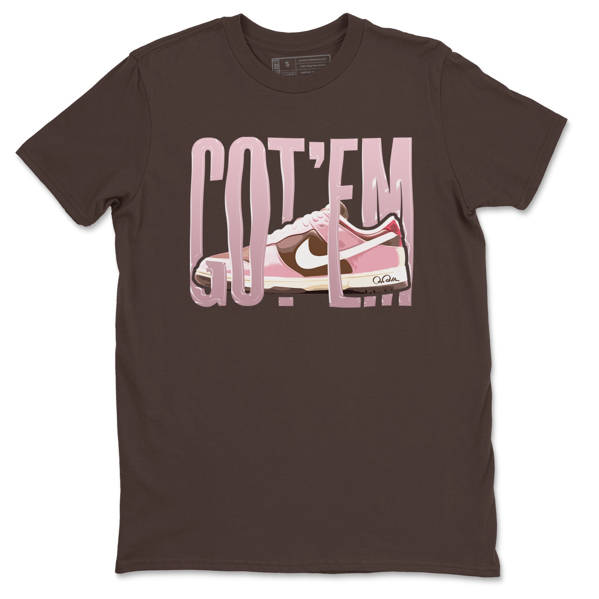 Wiggling Gotem snkmatch Tees - Dunk Cacao Wow And Pink Foam