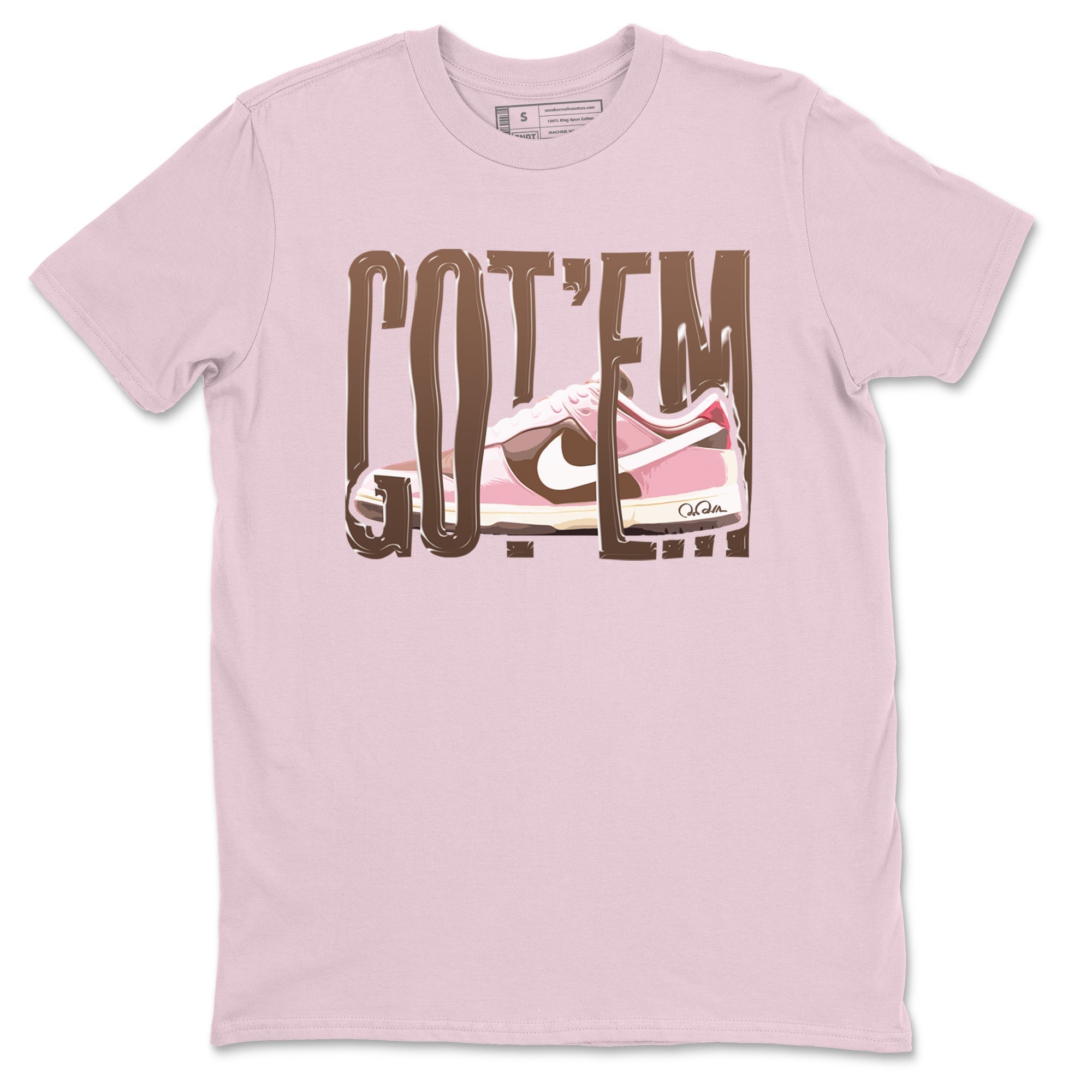 Wiggling Gotem snkmatch Tees - Dunk Cacao Wow And Pink Foam