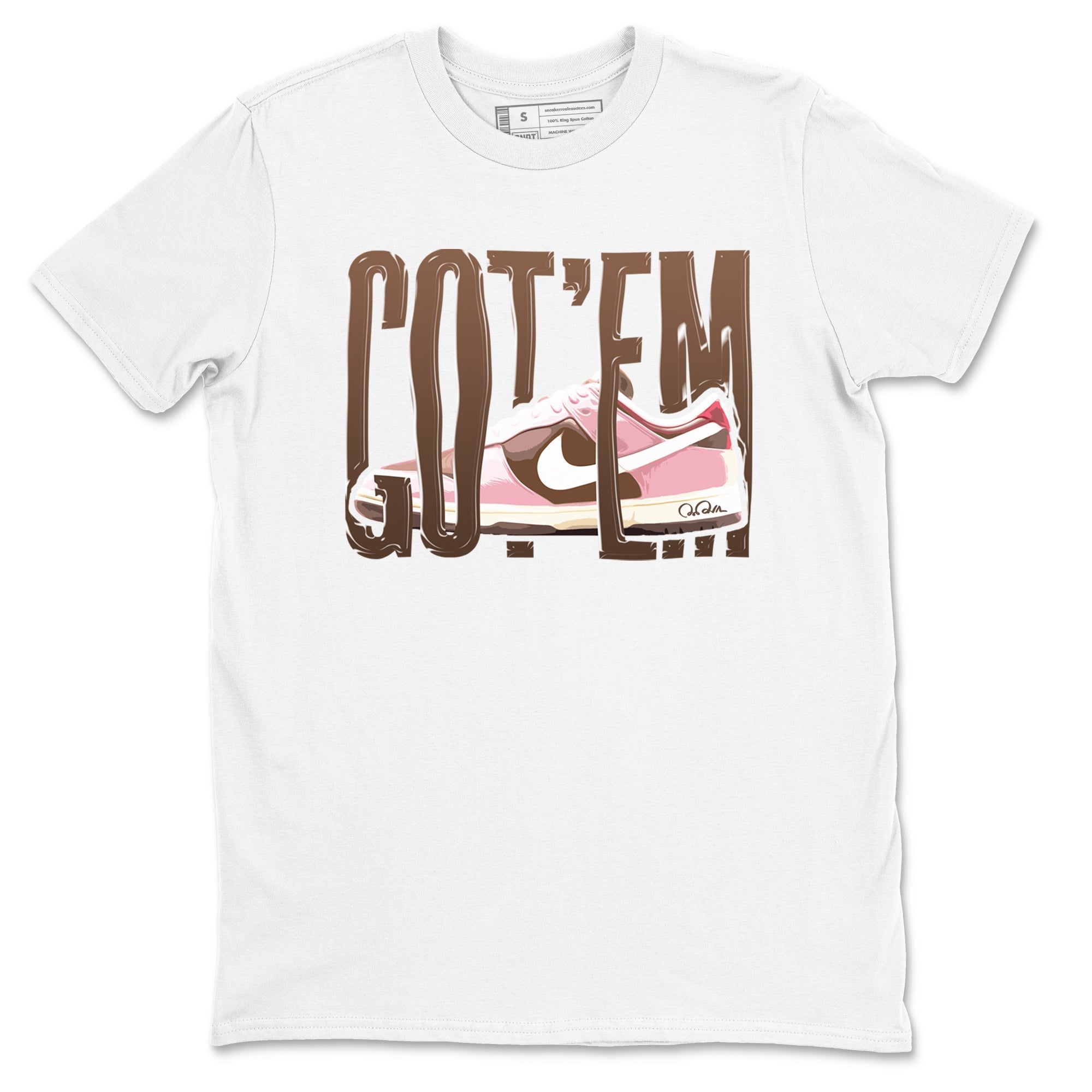 Wiggling Gotem snkmatch Tees - Dunk Cacao Wow And Pink Foam