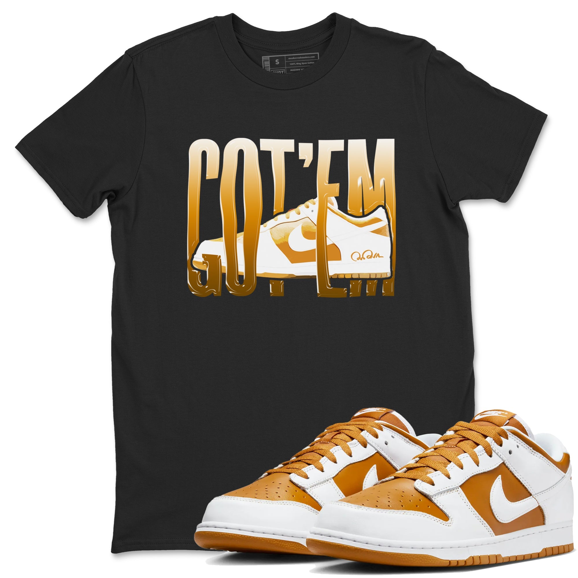Wiggling Gotem snkmatch Tees - Dunk Dark Curry