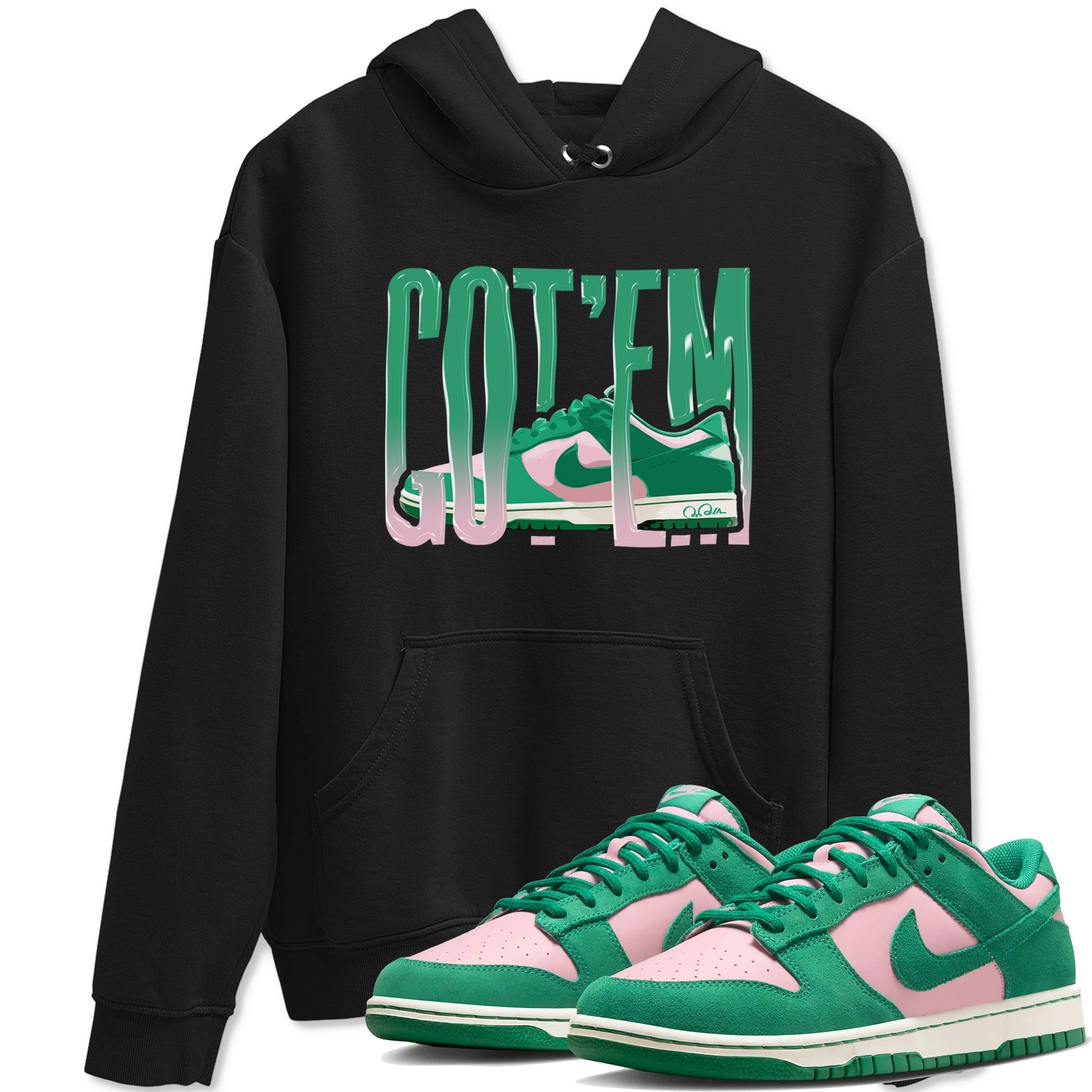 Wiggling Gotem snkmatch Tees - Dunk Medium Soft Pink Malachite
