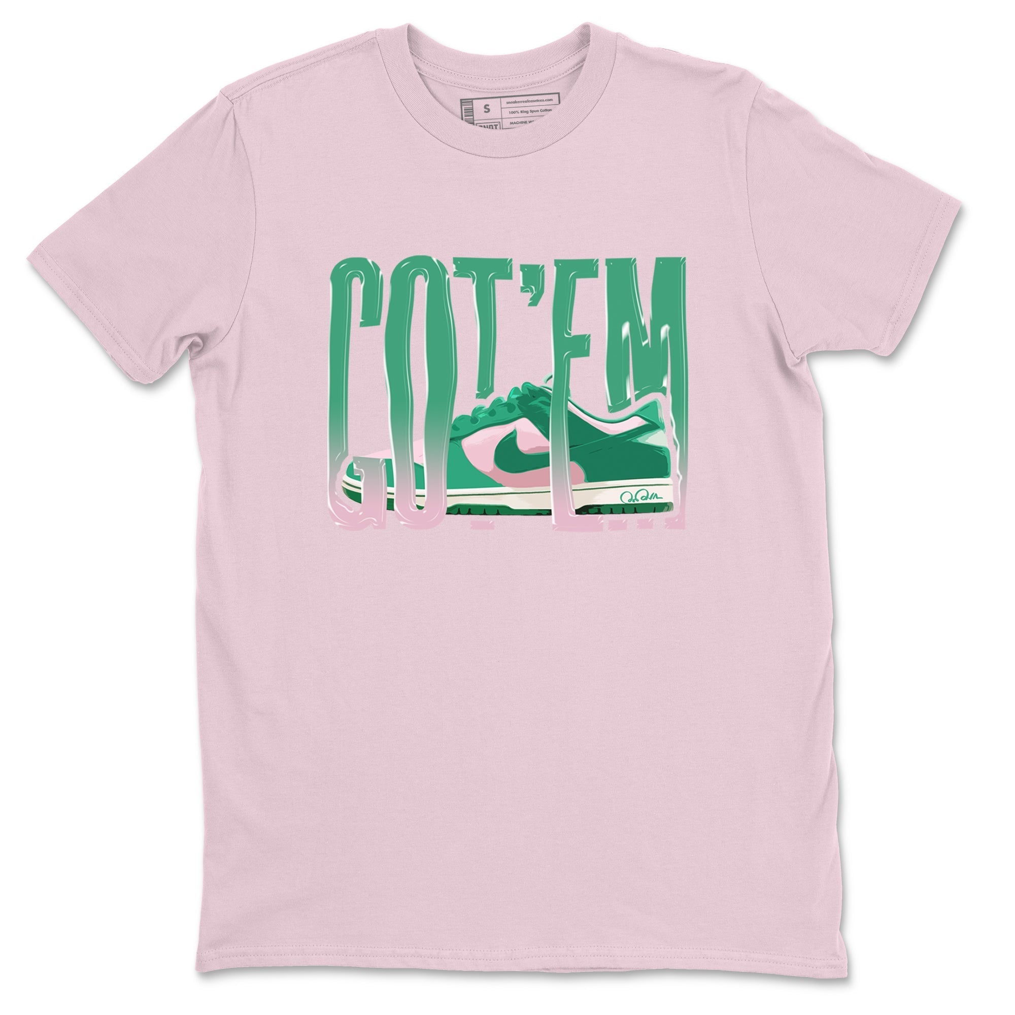 Wiggling Gotem snkmatch Tees - Dunk Medium Soft Pink Malachite