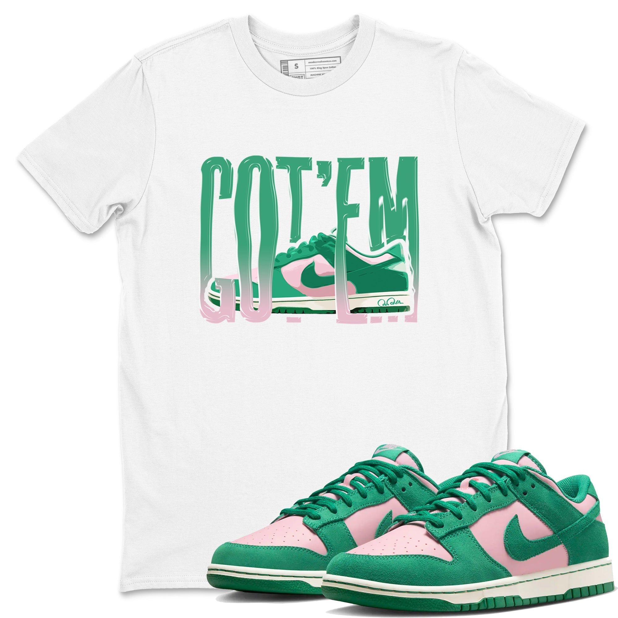 Wiggling Gotem snkmatch Tees - Dunk Medium Soft Pink Malachite