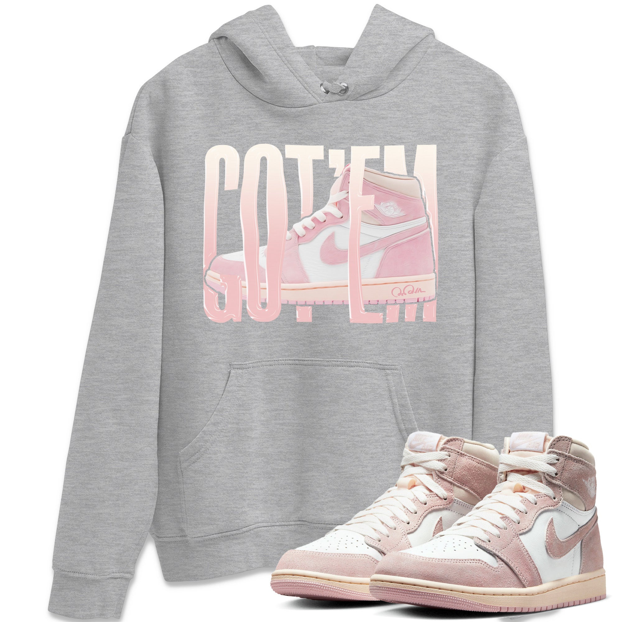 Wiggling Gotem Unisex Tops - Air Jordan 1 Washed Pink