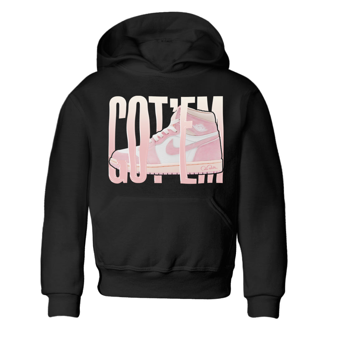 Wiggling Gotem Kids Tops - Air Jordan 1 Washed Pink
