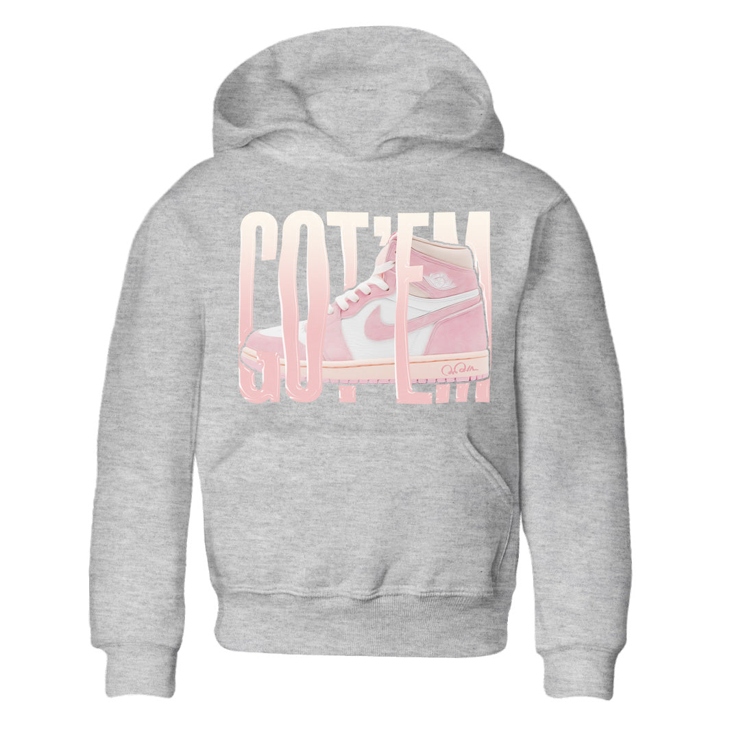 Wiggling Gotem Kids Tops - Air Jordan 1 Washed Pink