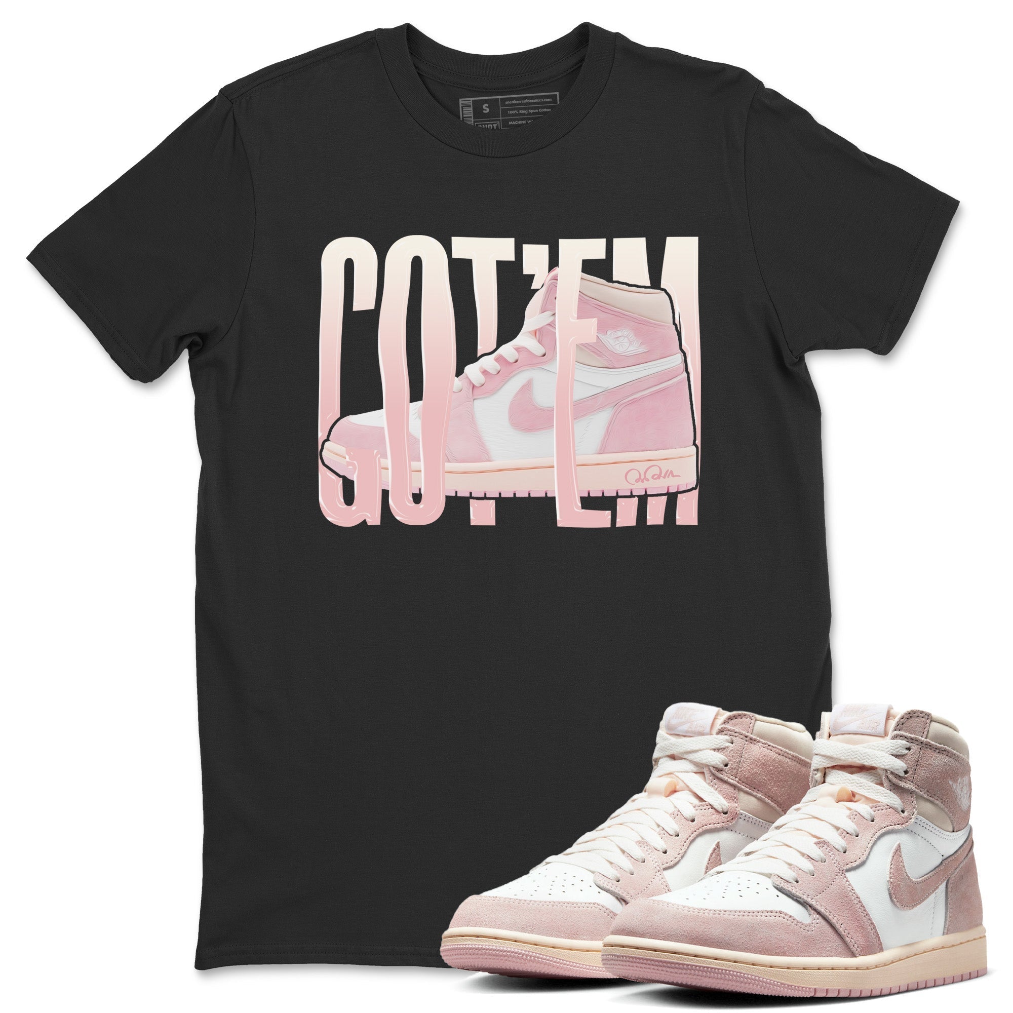 Wiggling Gotem Unisex Tops - Air Jordan 1 Washed Pink