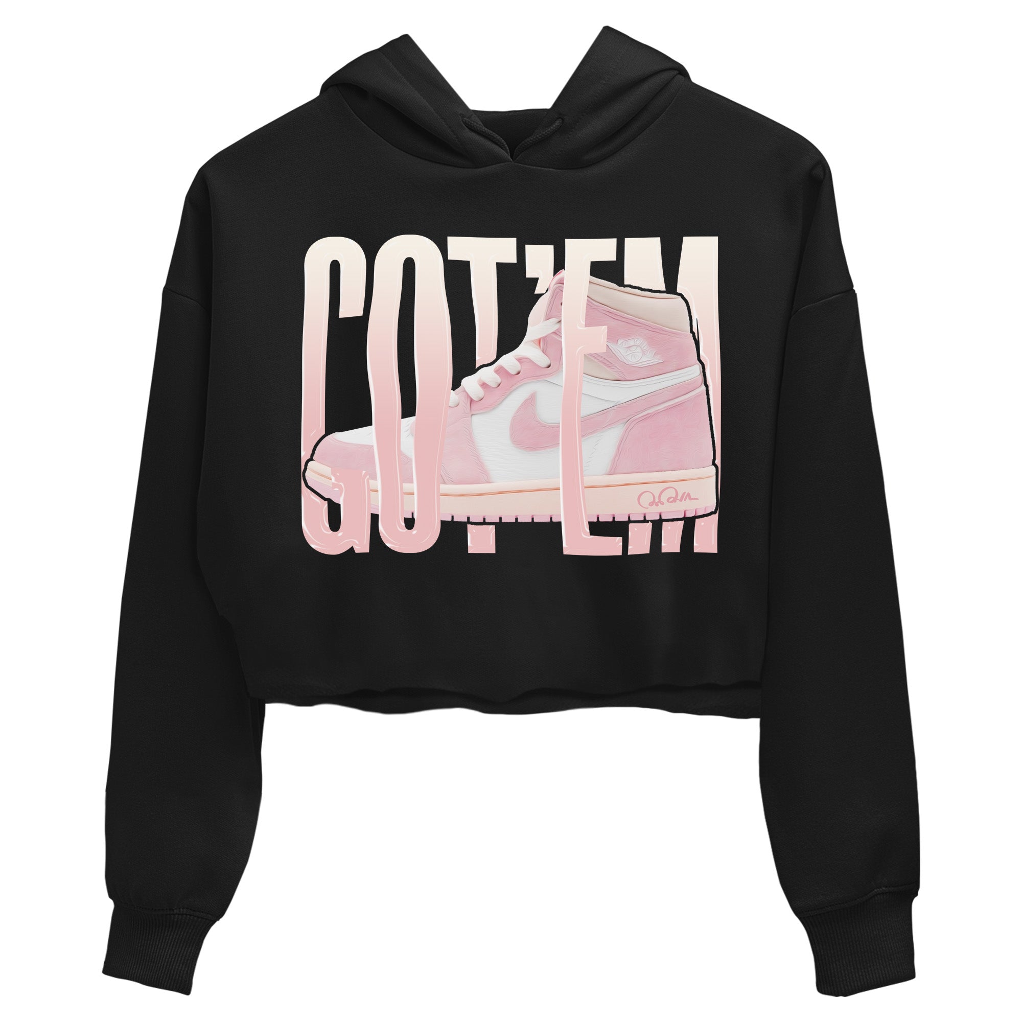 Wiggling Gotem Women's Tops - Air Jordan 1 Washed Pink