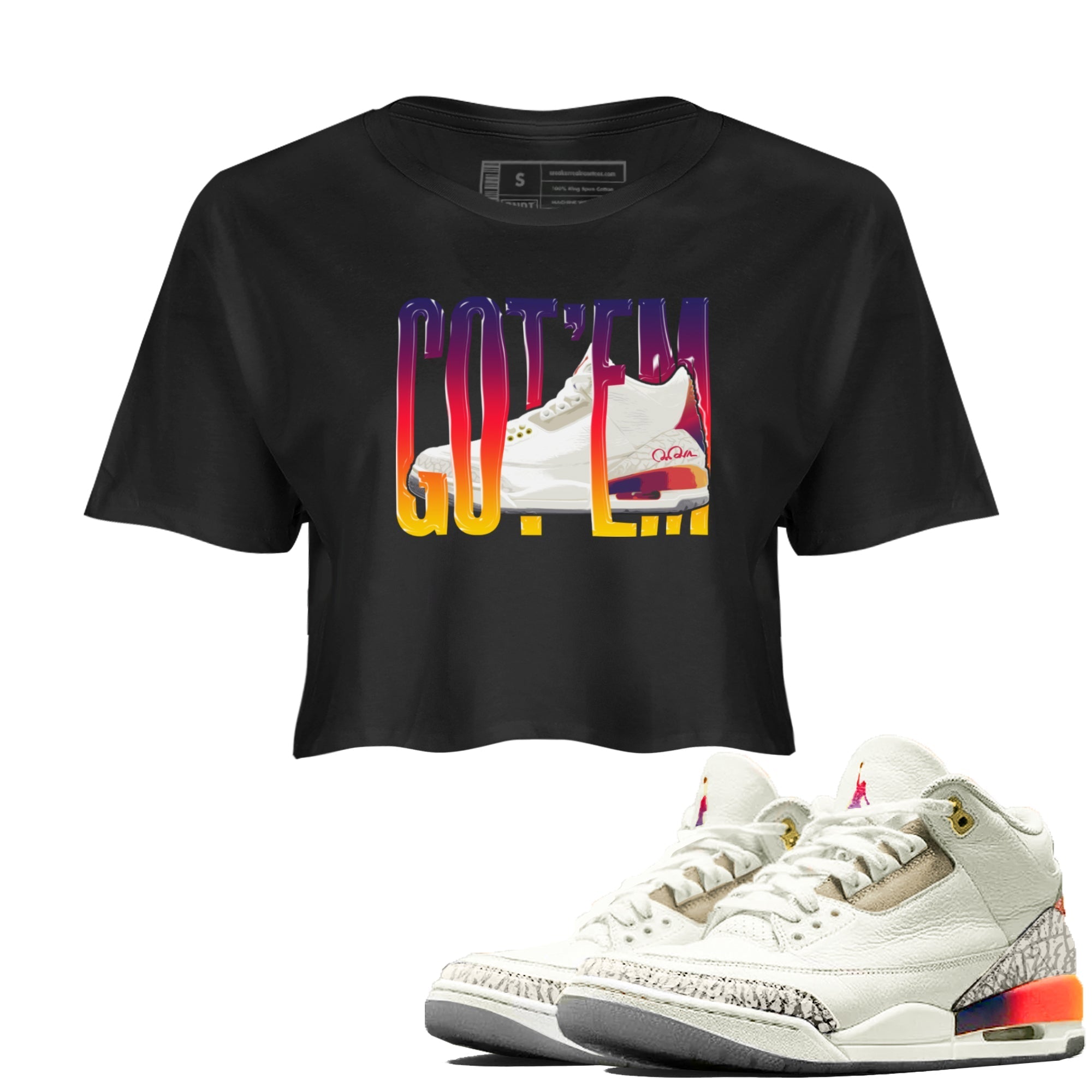 Wiggling Gotem snkmatch Women's Top - Air Jordan 3 J Balvin