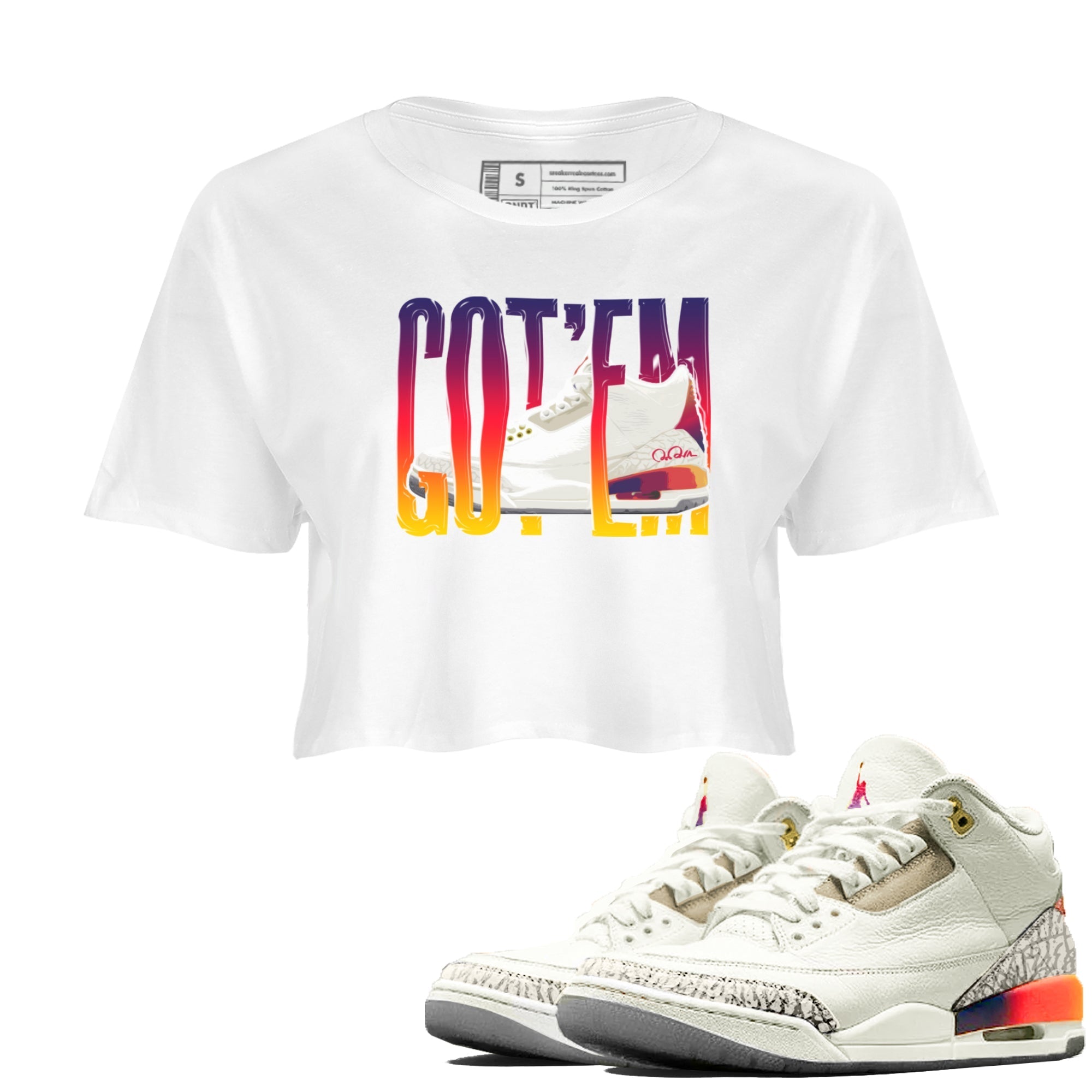 Wiggling Gotem snkmatch Women's Top - Air Jordan 3 J Balvin