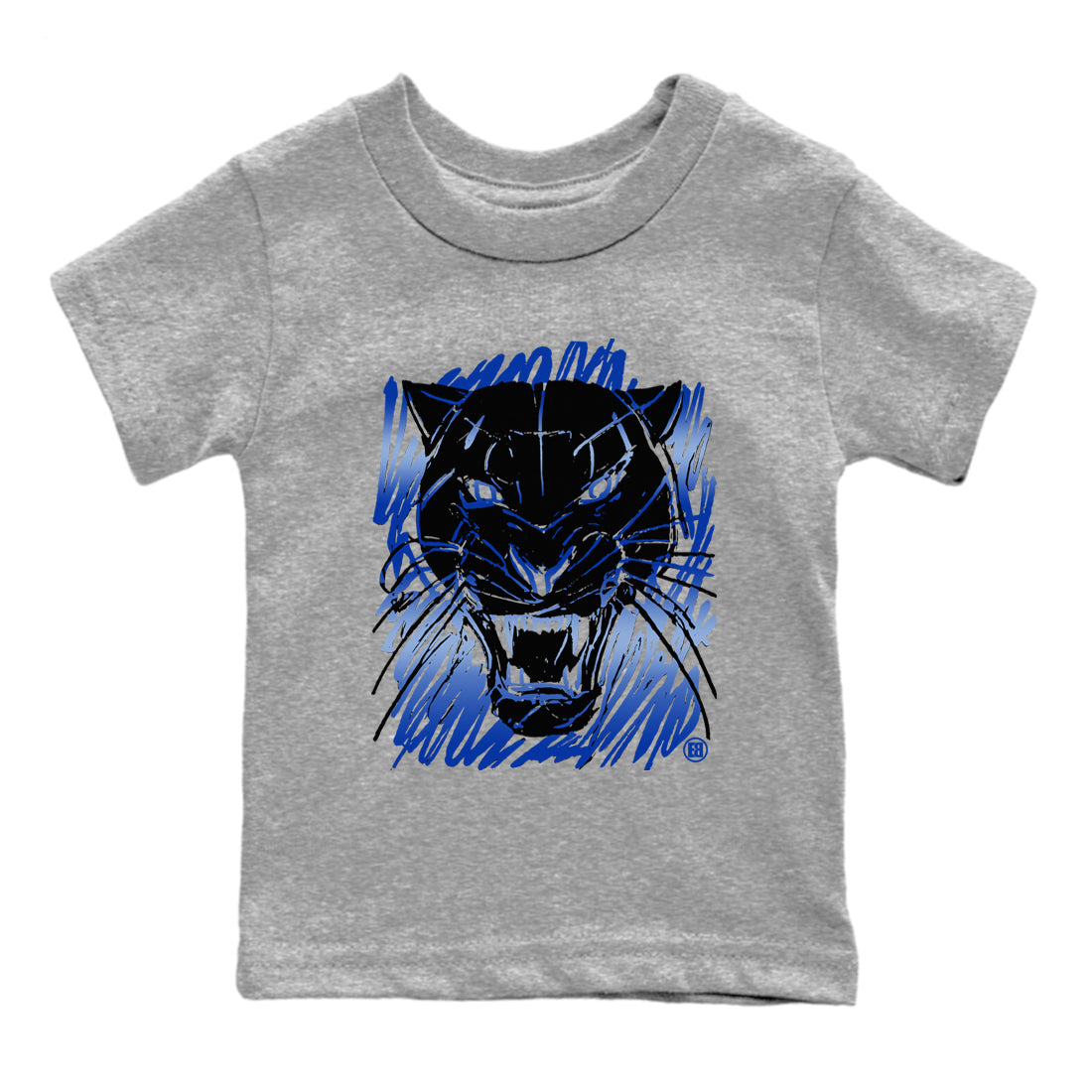 Wild Cat Doodle snkmatch Tees Kids - Air Foamposite One Royal