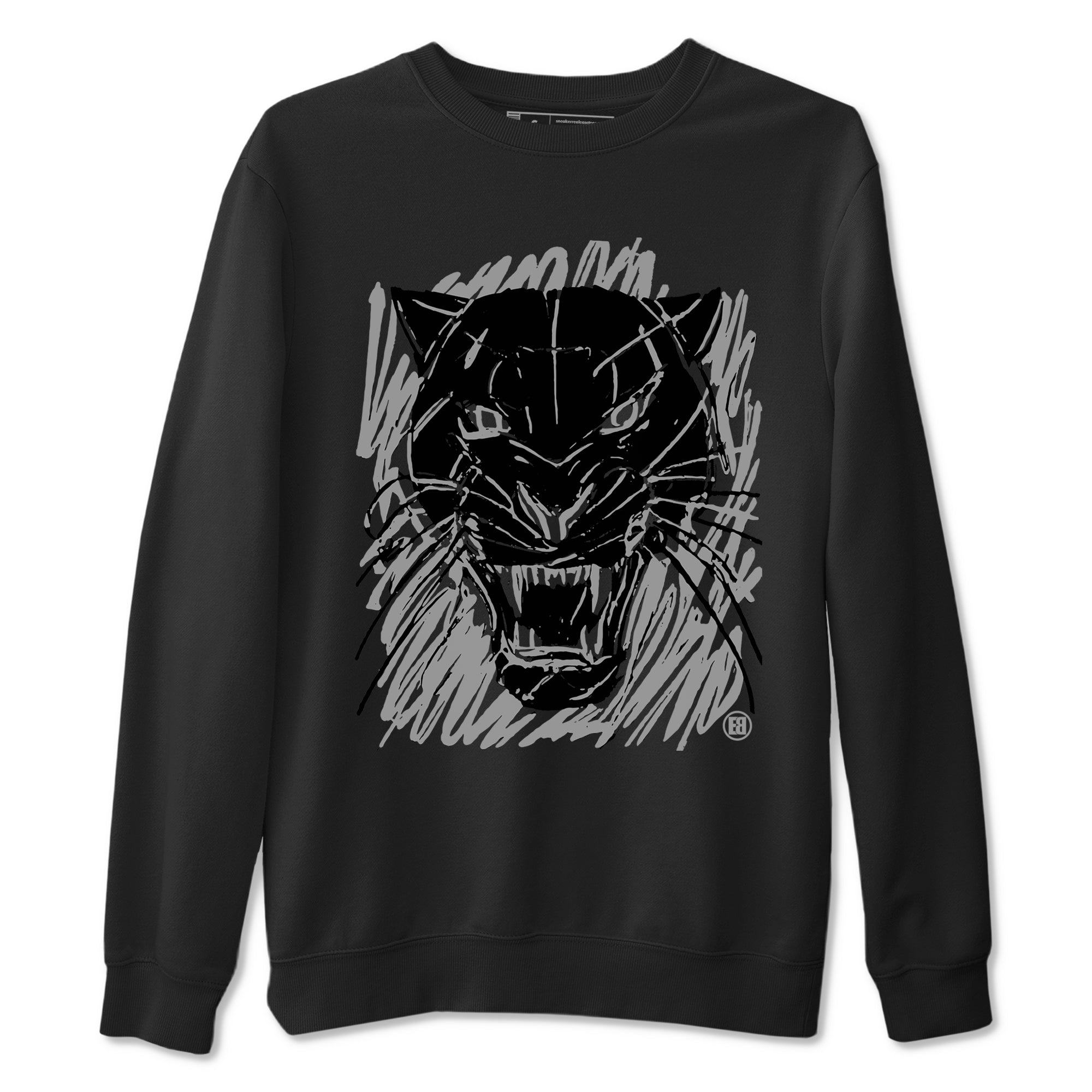 Wild Cat Doodle snkmatch Tees - Air Jordan 4 Black Cat