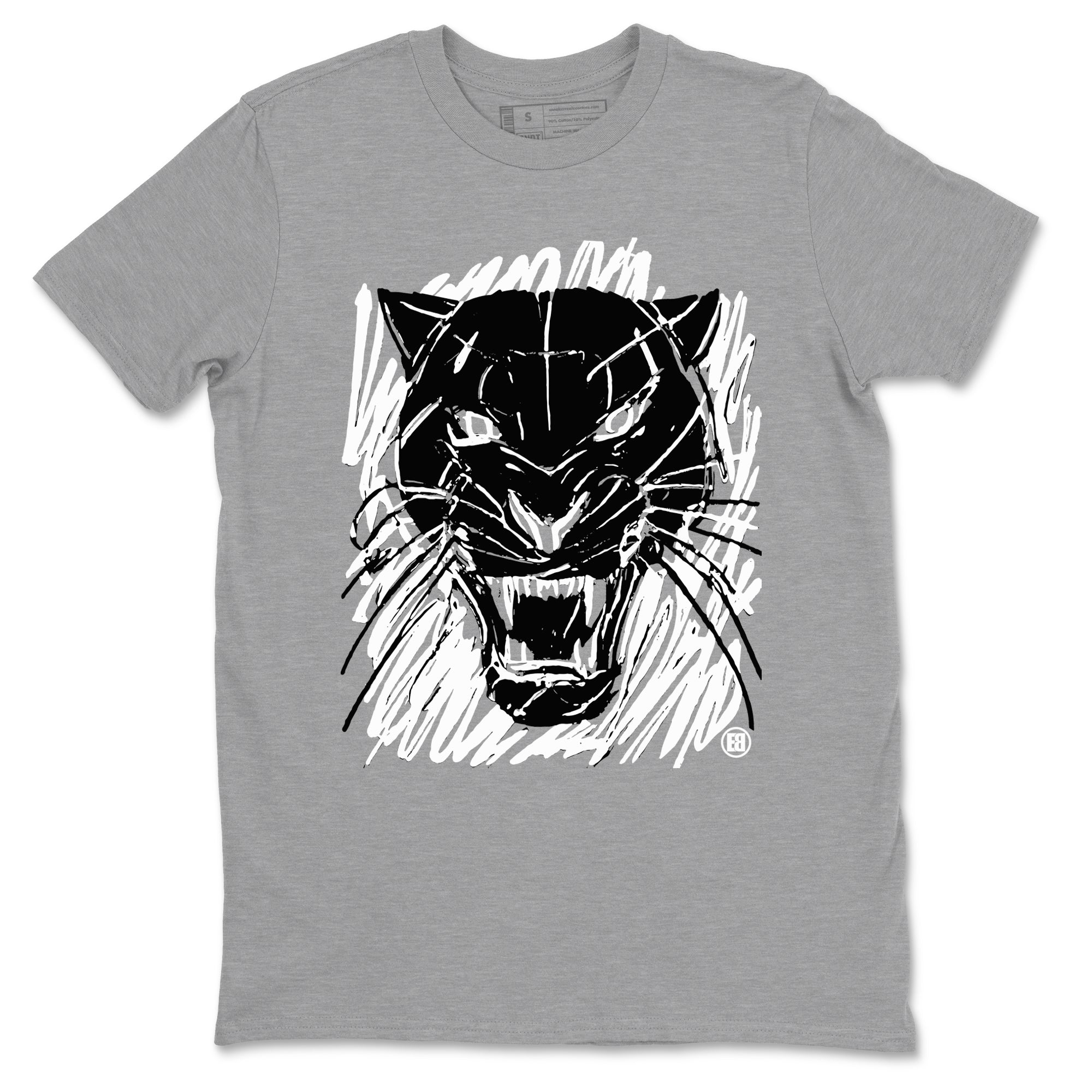 Wild Cat Doodle snkmatch Tees - Air Jordan 4 Black Cat