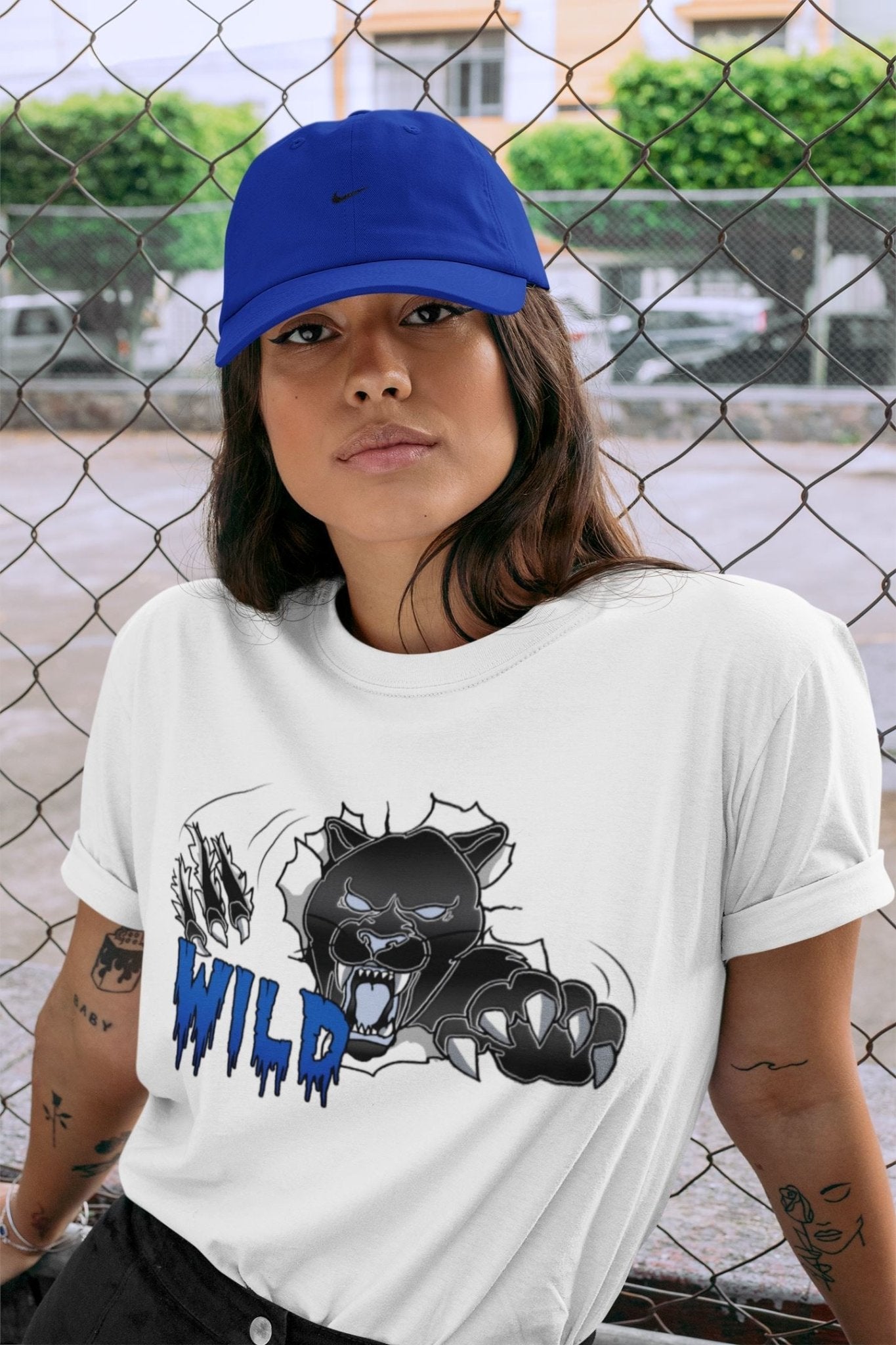 Wild Unisex Tops - Air Jordan 5 Racer Blue
