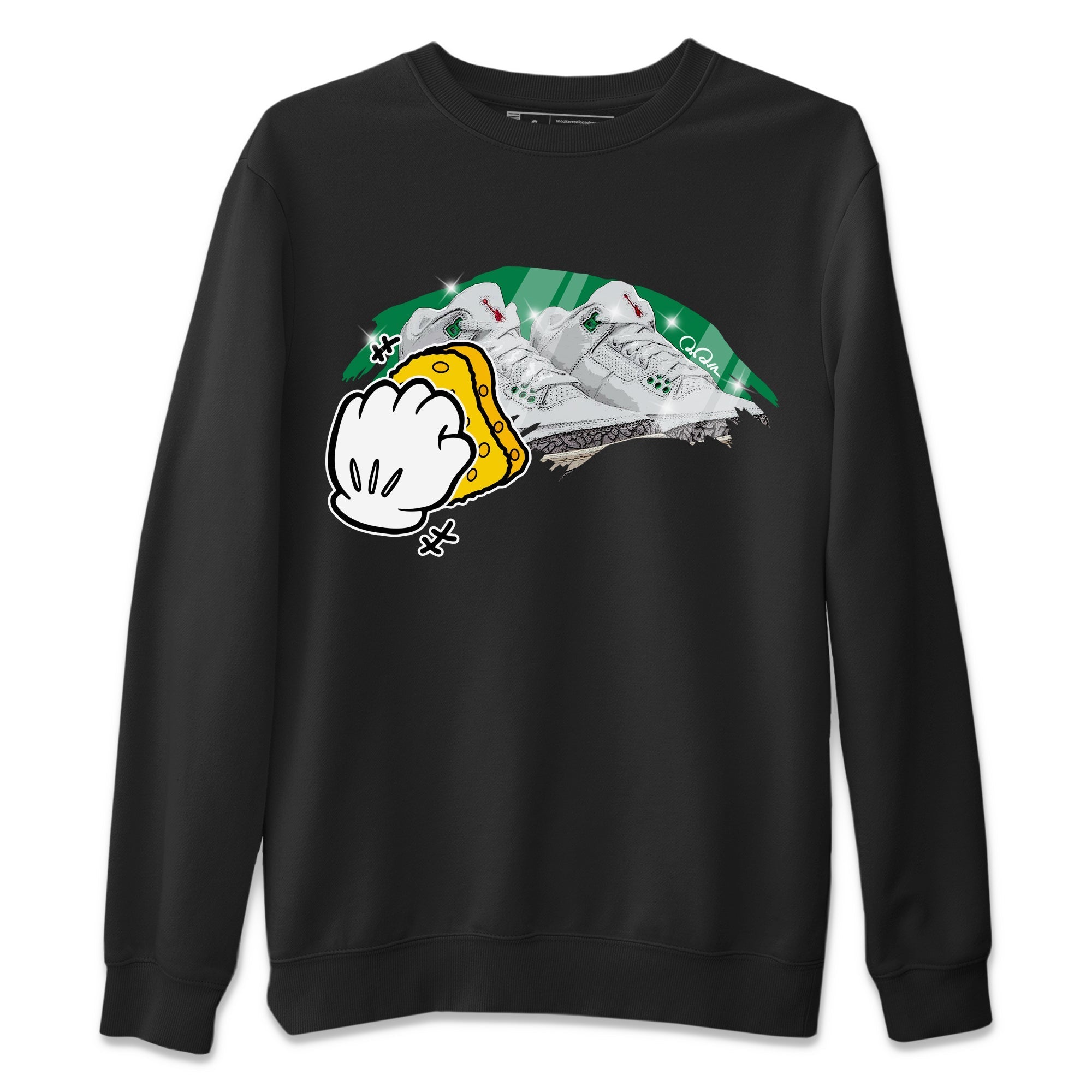 Wiping Unisex Tops - Air Jordan 3 Lucky Green