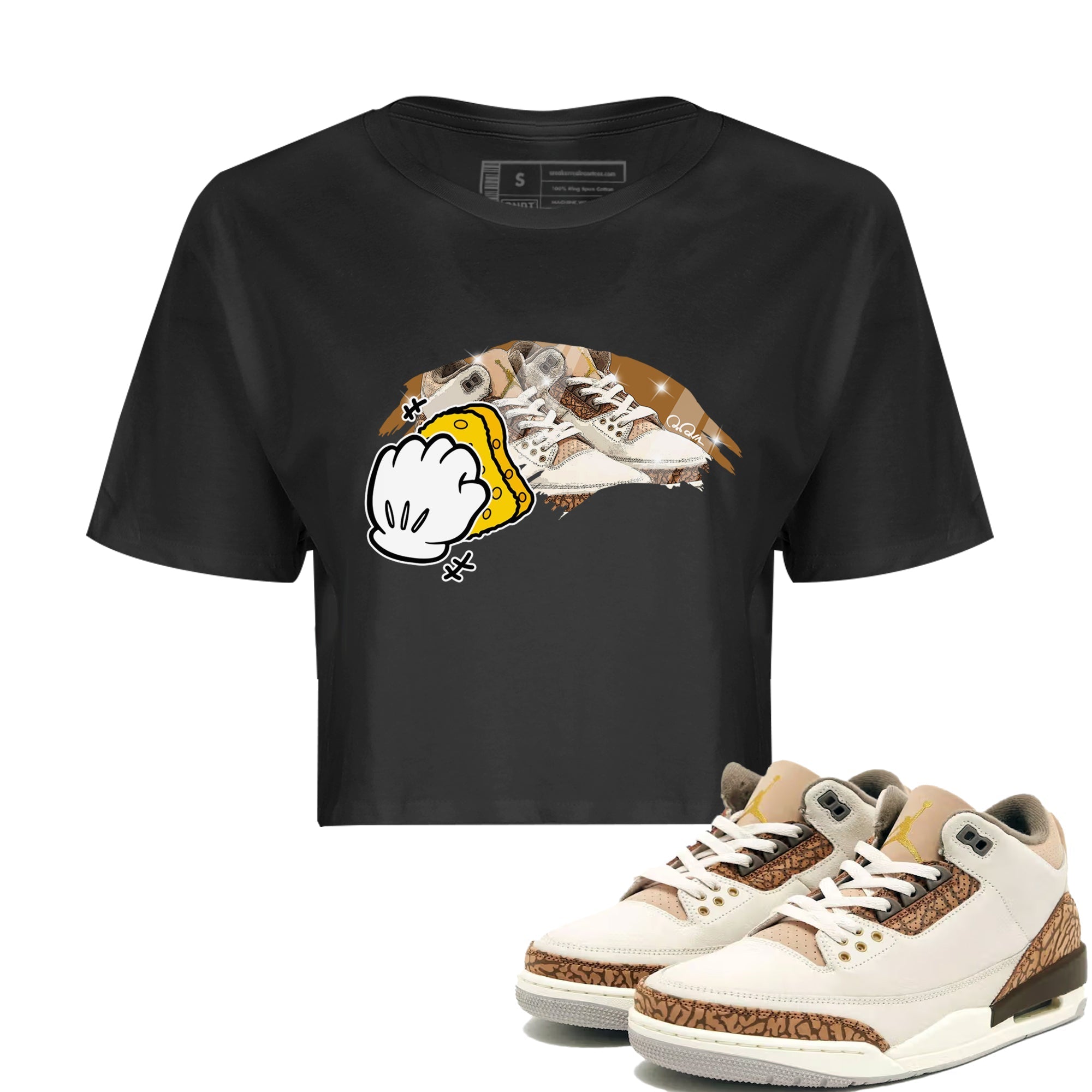 Wiping Women's Tops - Air Jordan 3 Palomino
