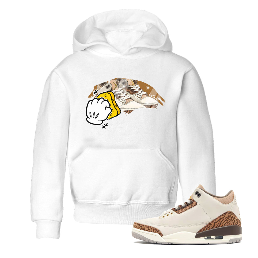 Wiping Kids Tops - Air Jordan 3 Palomino