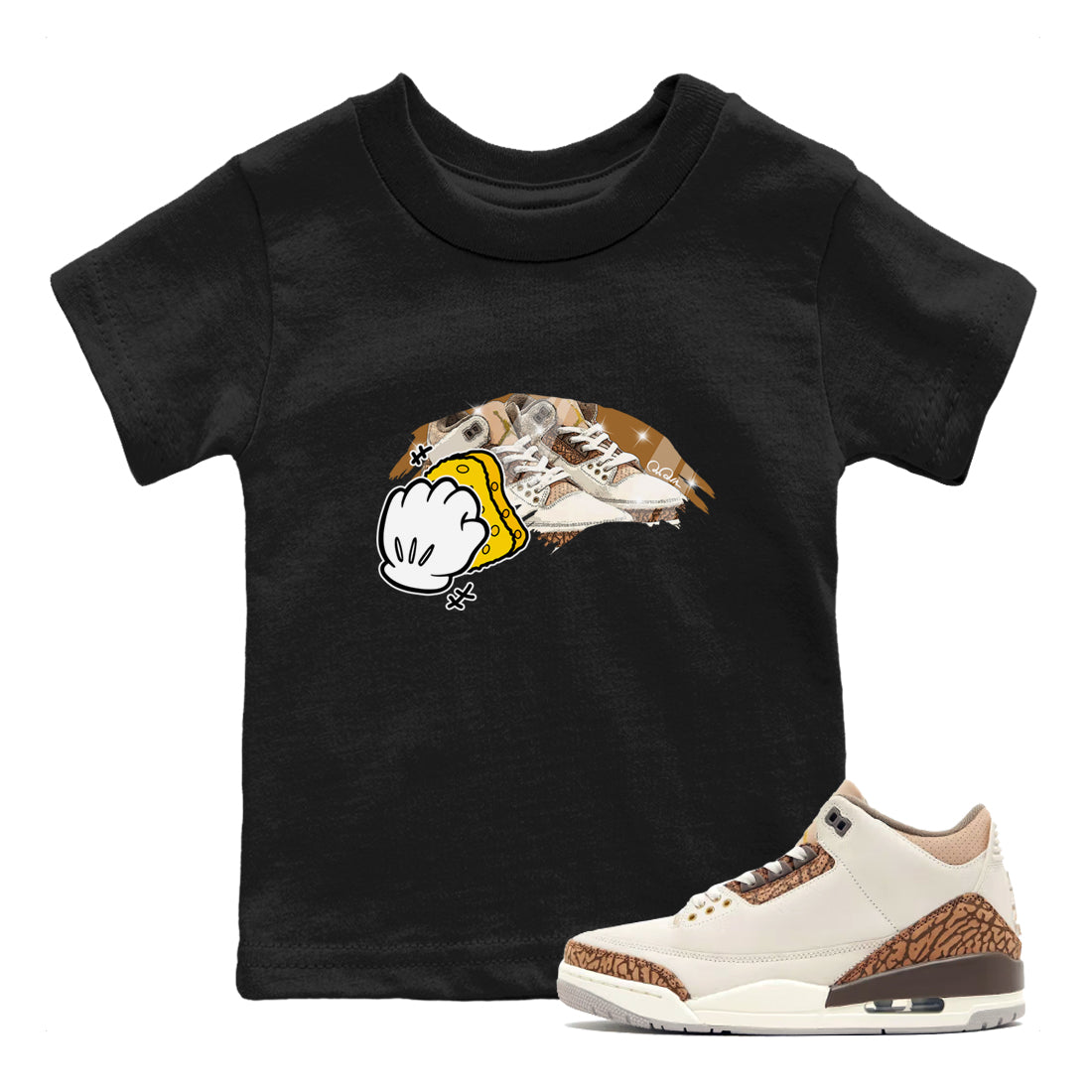 Wiping Kids Tops - Air Jordan 3 Palomino