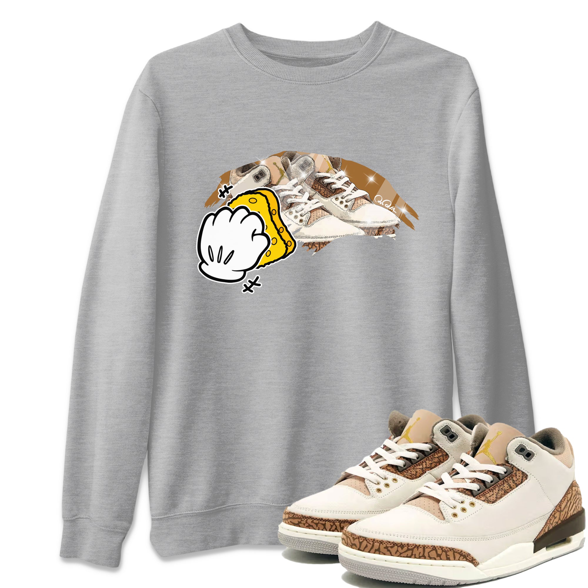 Wiping Unisex Tops - Air Jordan 3 Palomino
