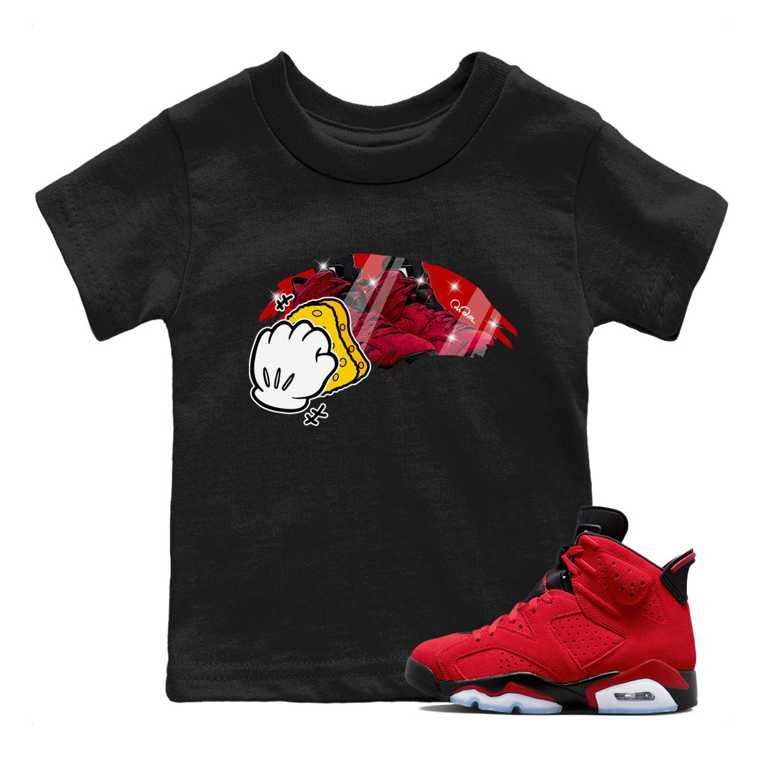 Wiping Kids Tops - Air Jordan 6 Toro Bravo