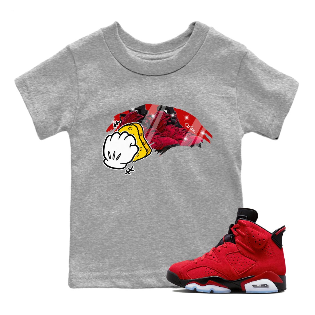 Wiping Kids Tops - Air Jordan 6 Toro Bravo