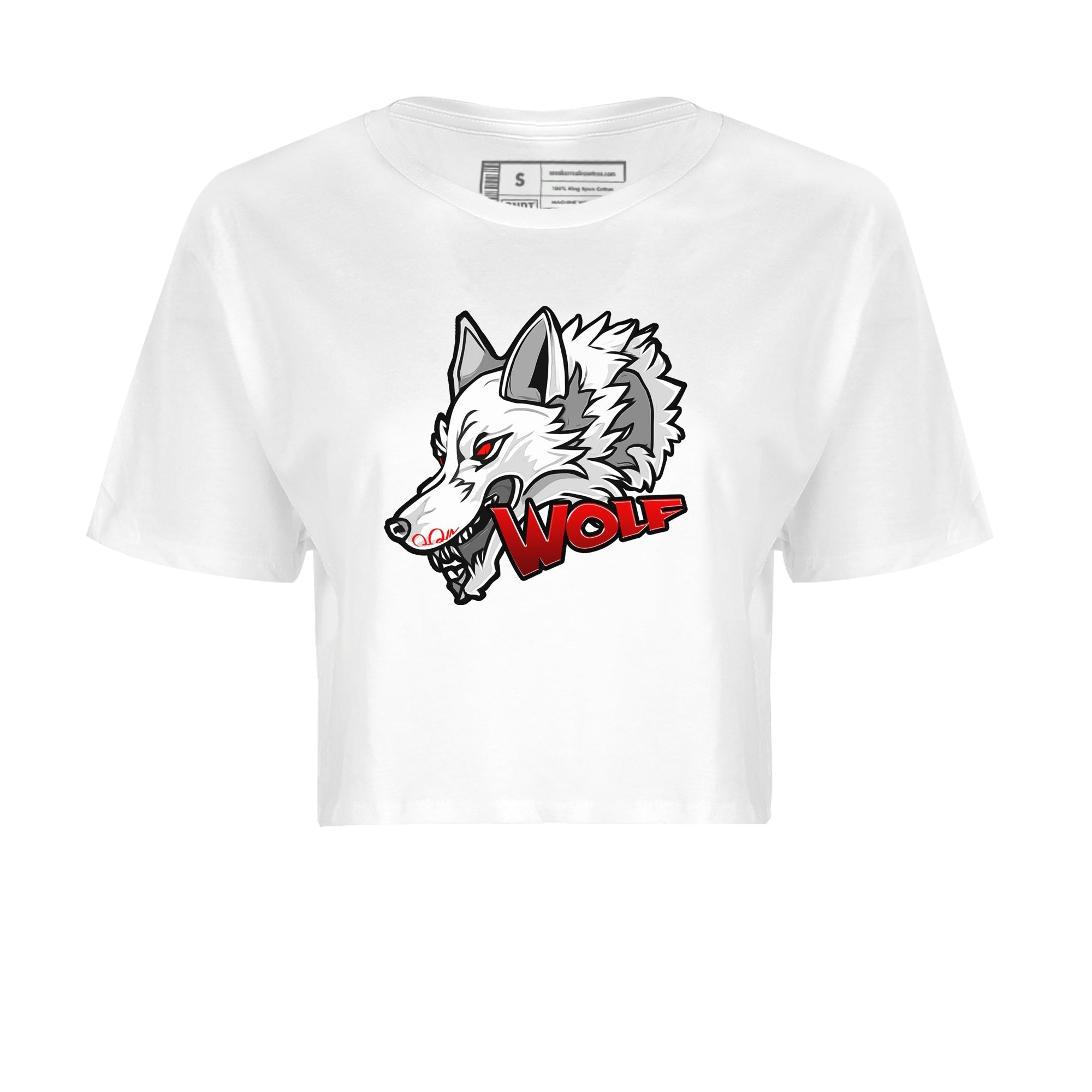 Wolf Head Women's Tops - Air Jordan 13 Wolf Grey