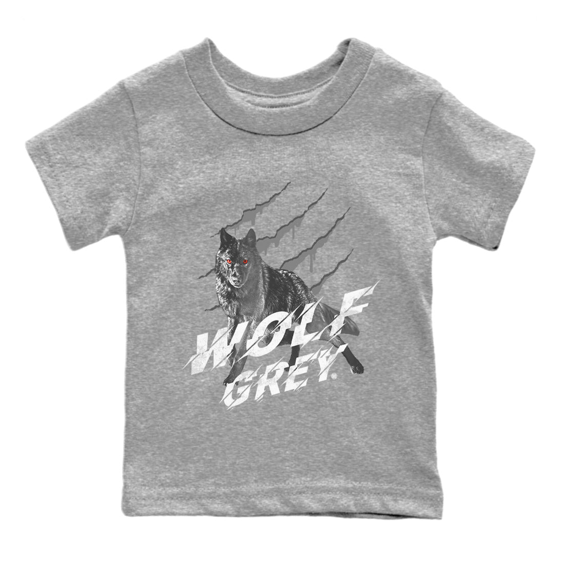 Wolf Scratch Kids Tops - Air Jordan 13 Wolf Grey