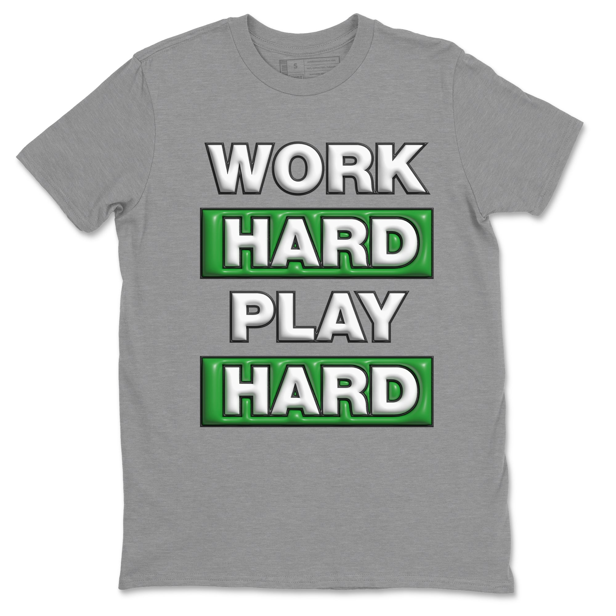 Work Hard Play Hard Unisex Tops - Air Jordan 3 Lucky Green