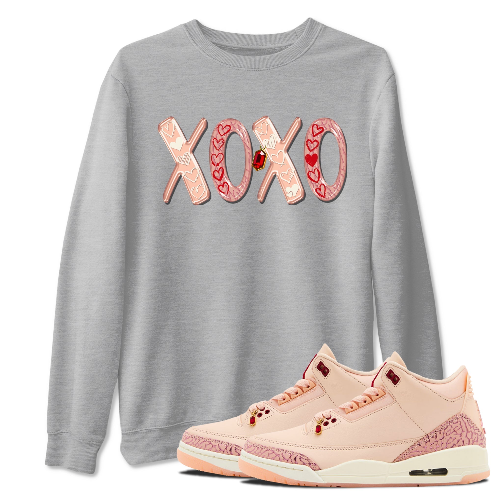 XOXO snkmatch Tees - Air Jordan 3 Valentines Day