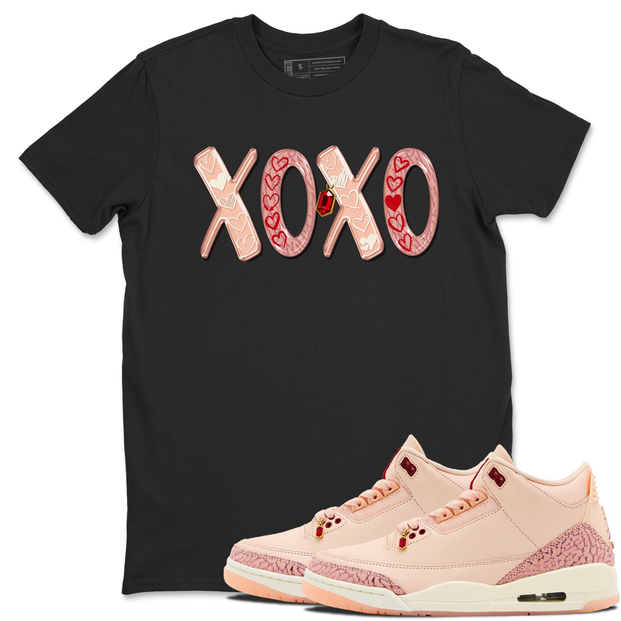 XOXO snkmatch Tees - Air Jordan 3 Valentines Day