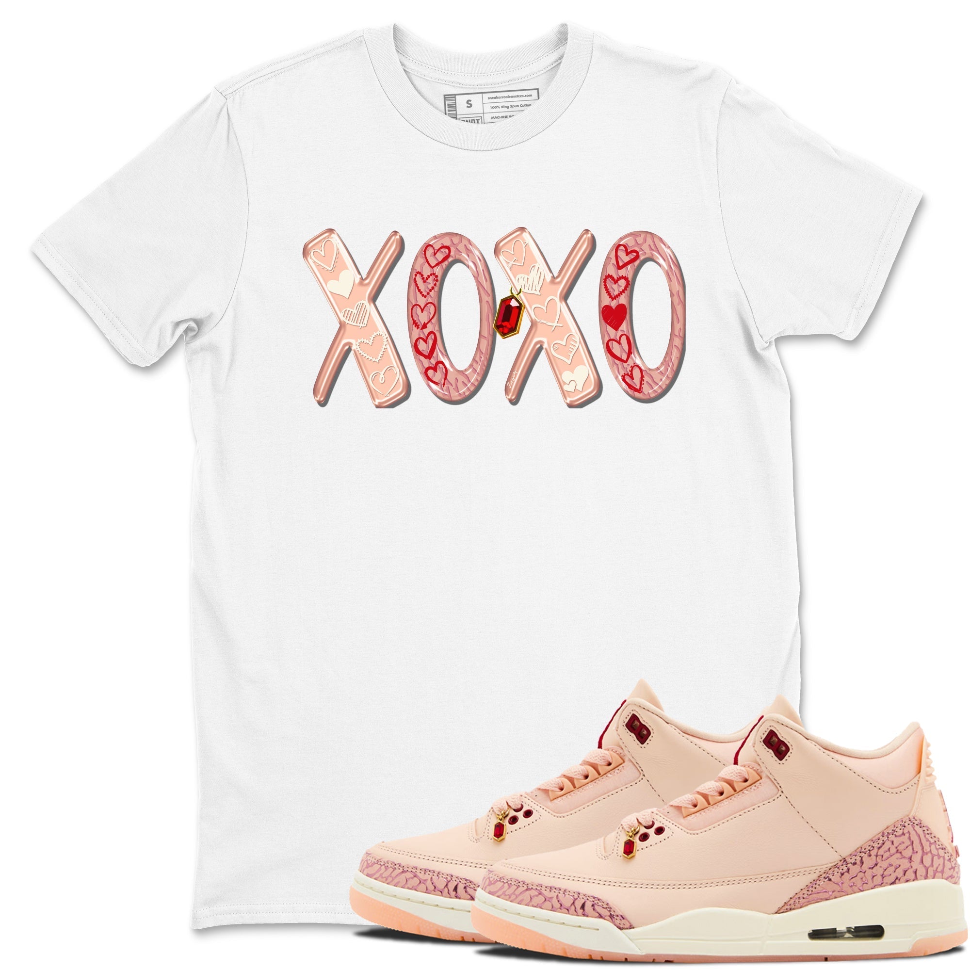 XOXO snkmatch Tees - Air Jordan 3 Valentines Day