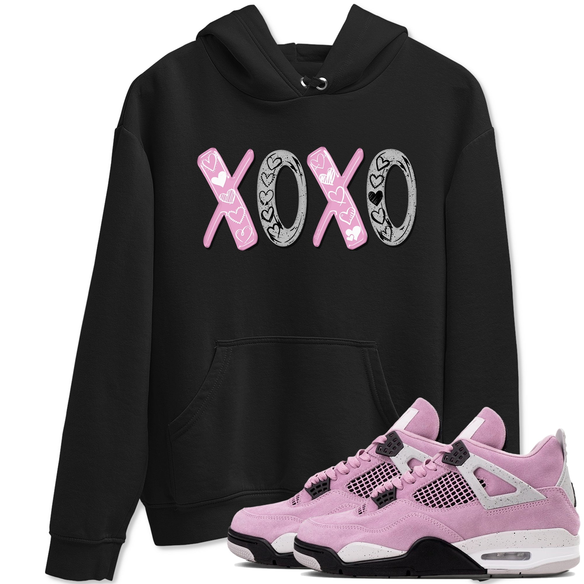 XOXO snkmatch Tees - Air Jordan 4 Orchid