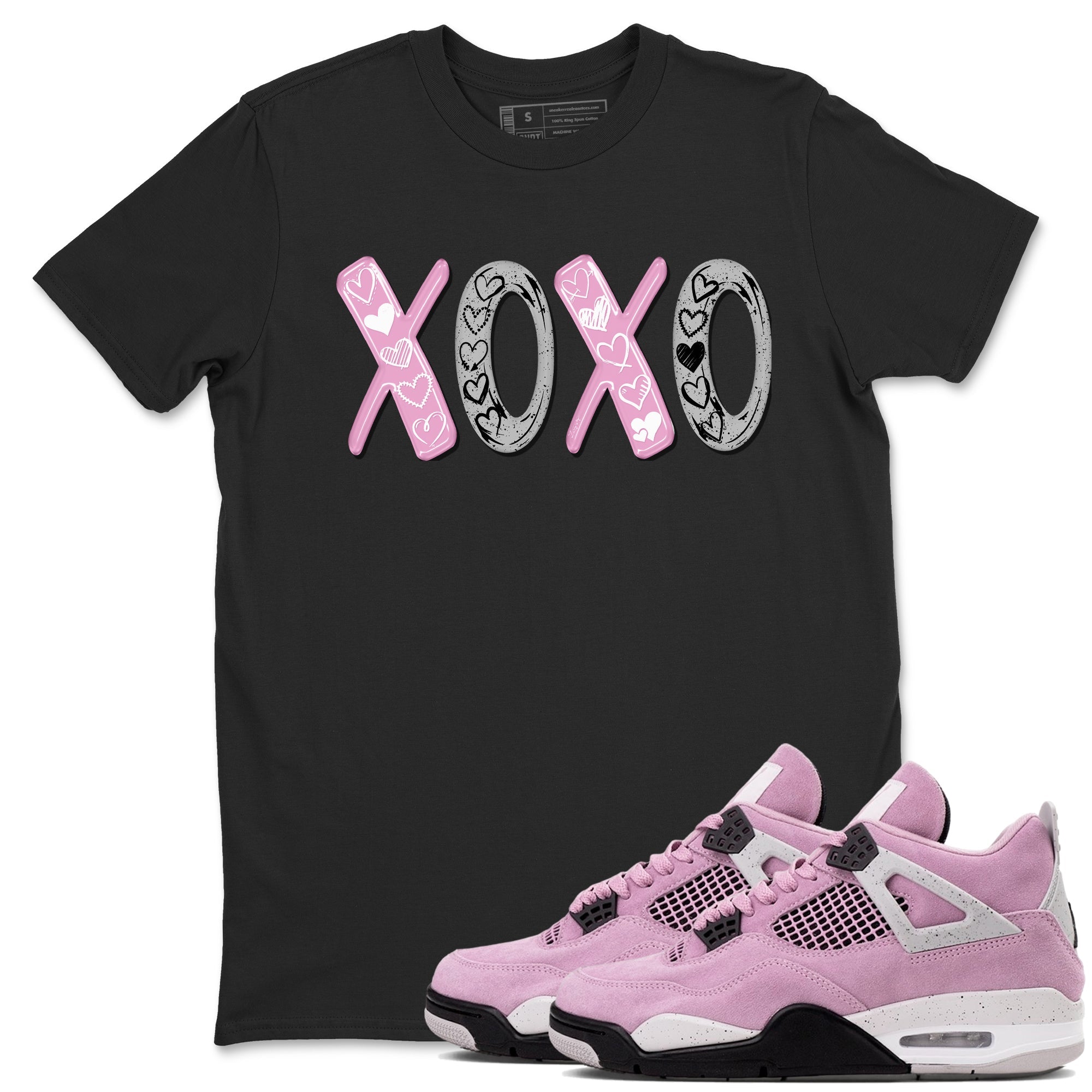 XOXO snkmatch Tees - Air Jordan 4 Orchid