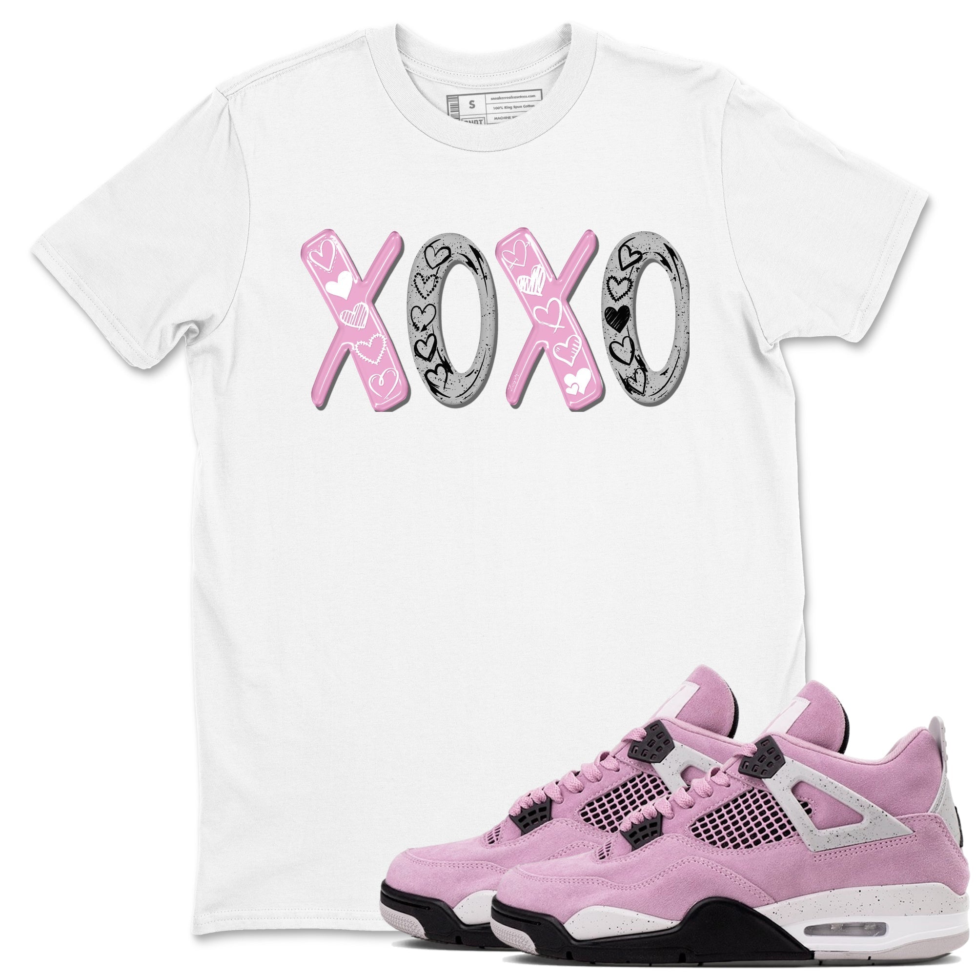 XOXO snkmatch Tees - Air Jordan 4 Orchid