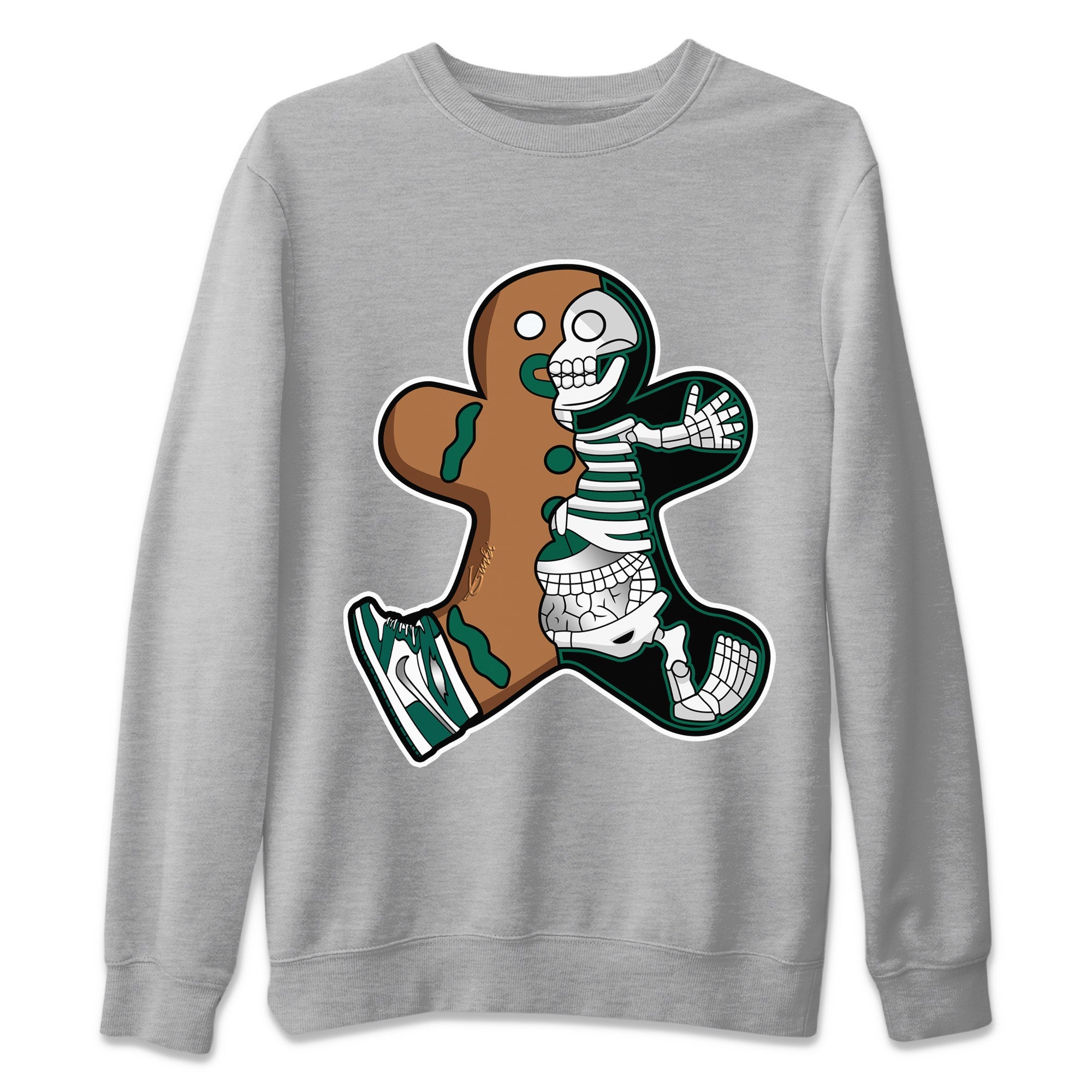 Xray Gingerbread Man Unisex Tops - Air Jordan 1 Gorge Green