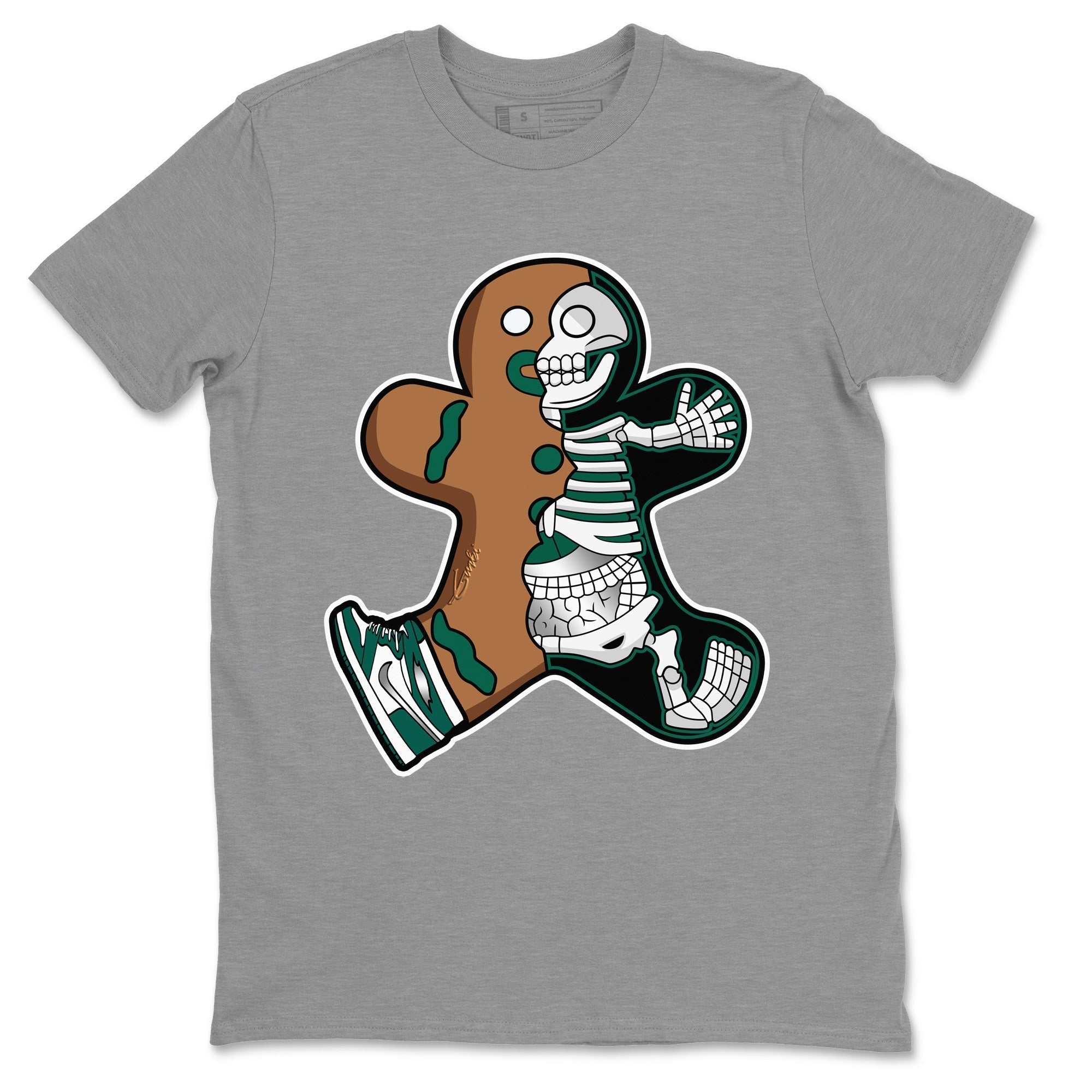 Xray Gingerbread Man Unisex Tops - Air Jordan 1 Gorge Green