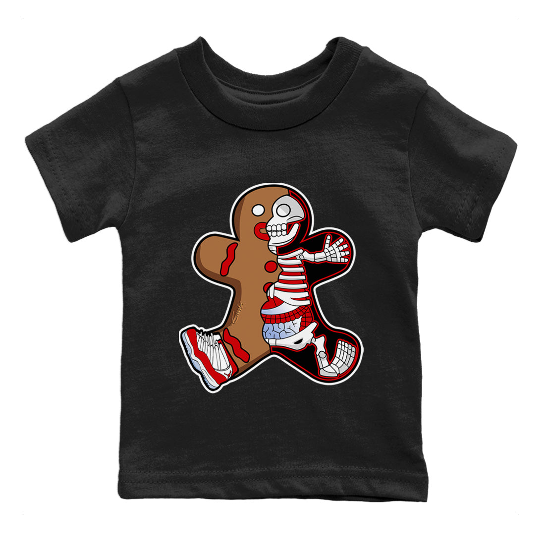 Xray Gingerbread Man Kids Tops - Air Jordan 11 Cherry