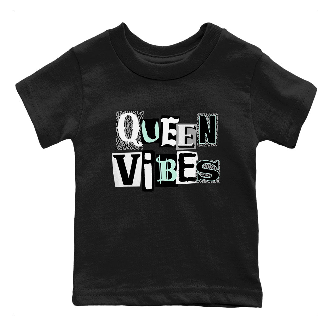 Queen Vibes snkmatch Tees Kids - Air Jordan 3 Green Glow