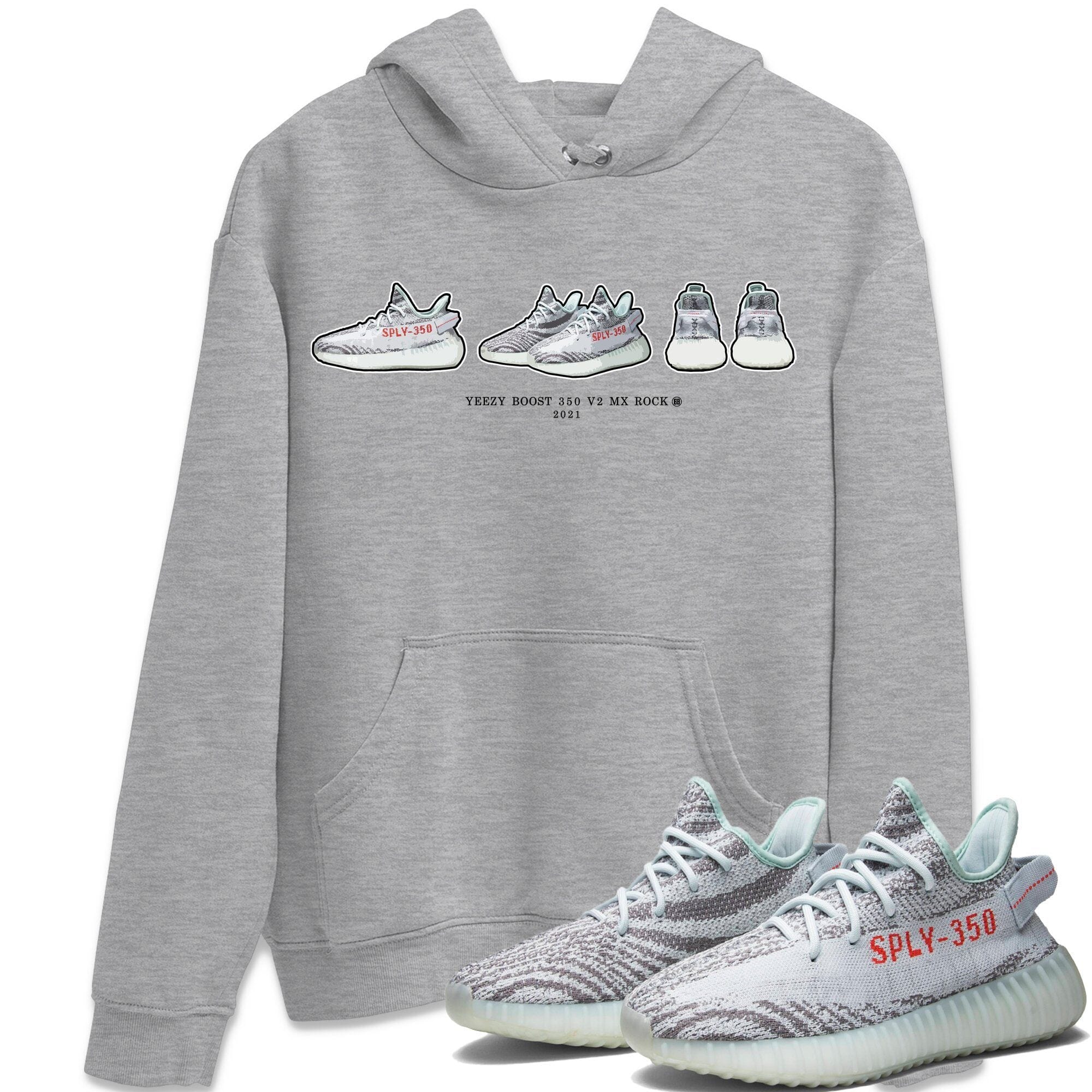 snkmatch Prelude Unisex Tops - Yeezy 350 Blue Tint