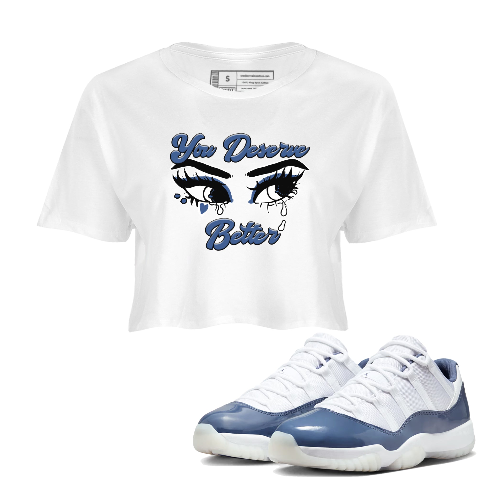 You Deserve Better snkmatch Women's Top - Air Jordan 11 Diffused Blue