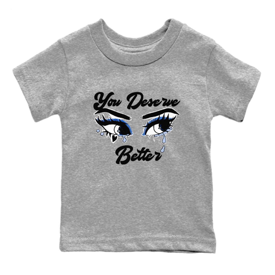 You Deserve Better snkmatch Tees Kids - Air Jordan 11 Black and Varsity Royal