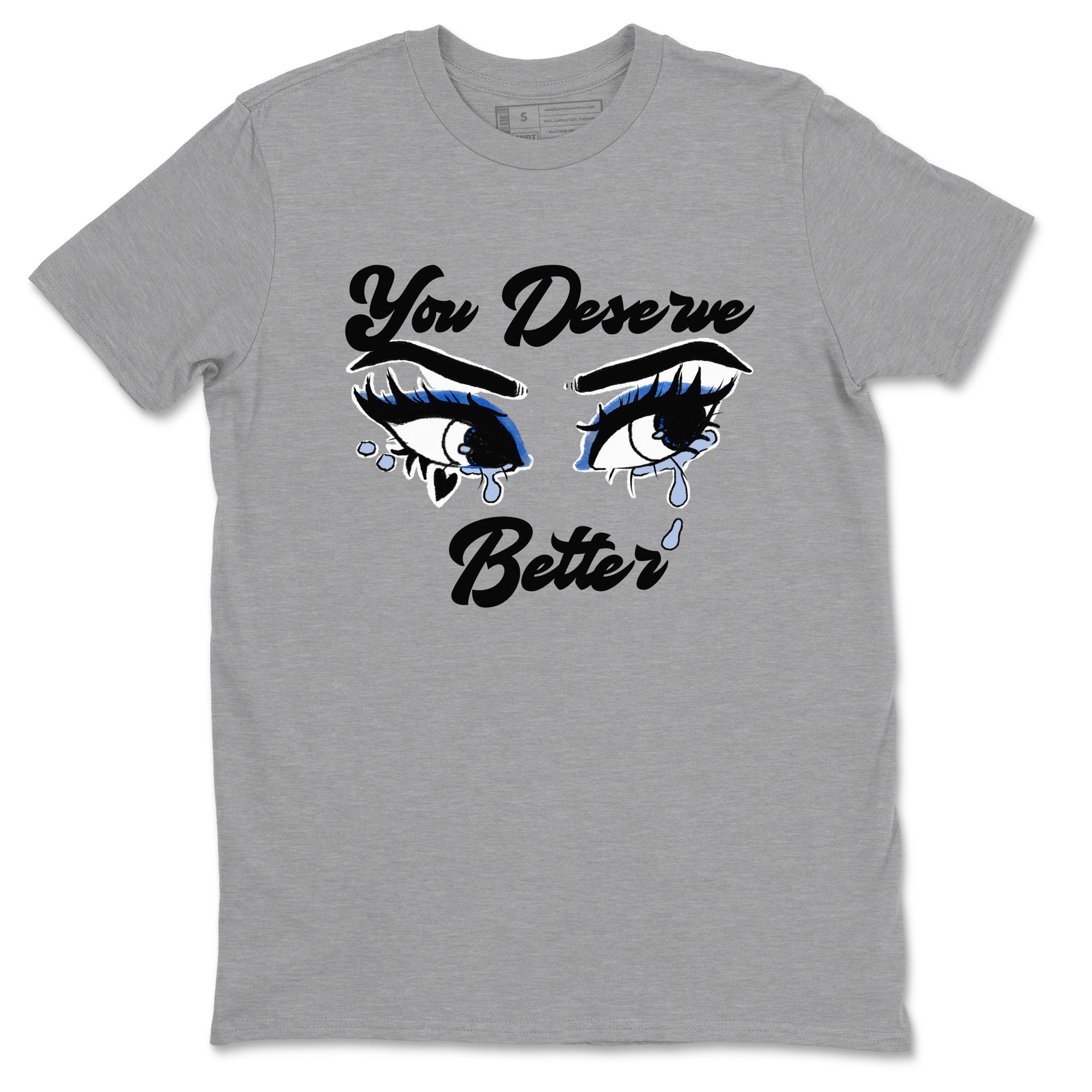 You Deserve Better snkmatch Tees - Air Jordan 11 Black and Varsity Royal