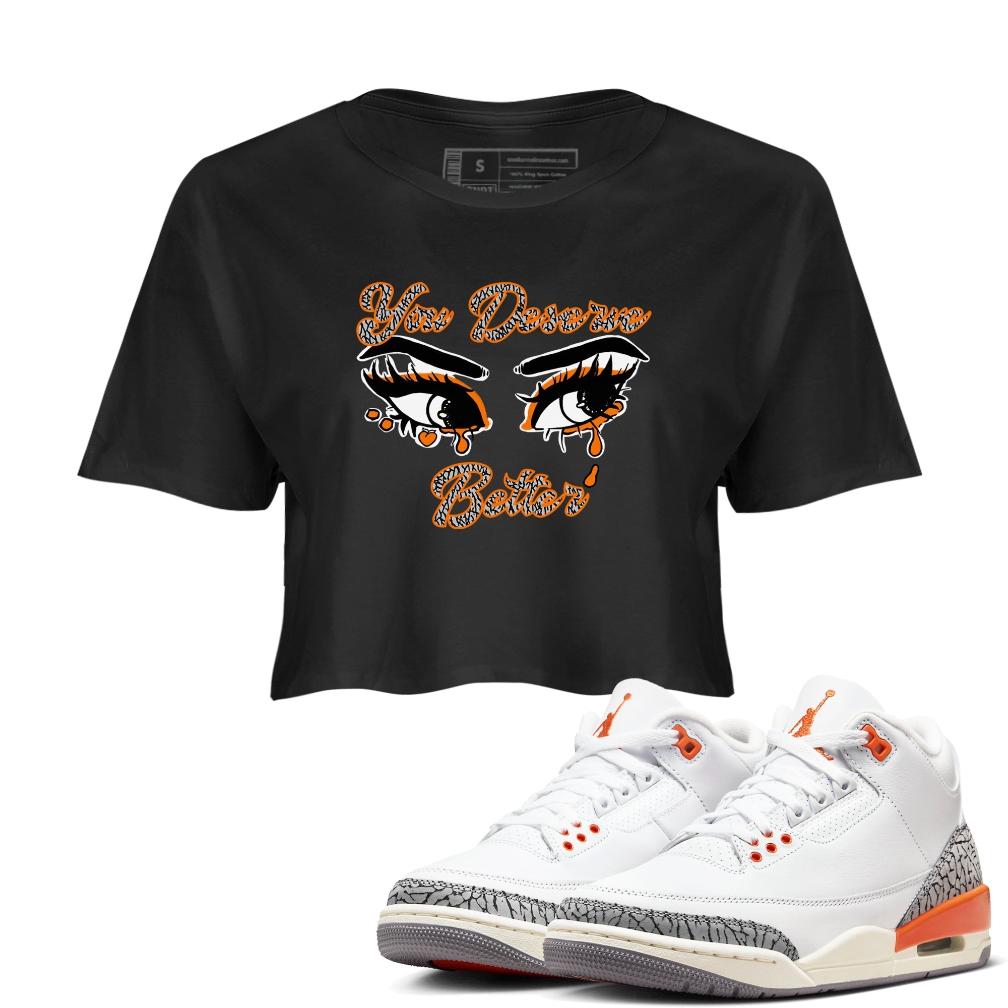 You Deserve Better snkmatch Women's Top - Air Jordan 3 Georgia Peach