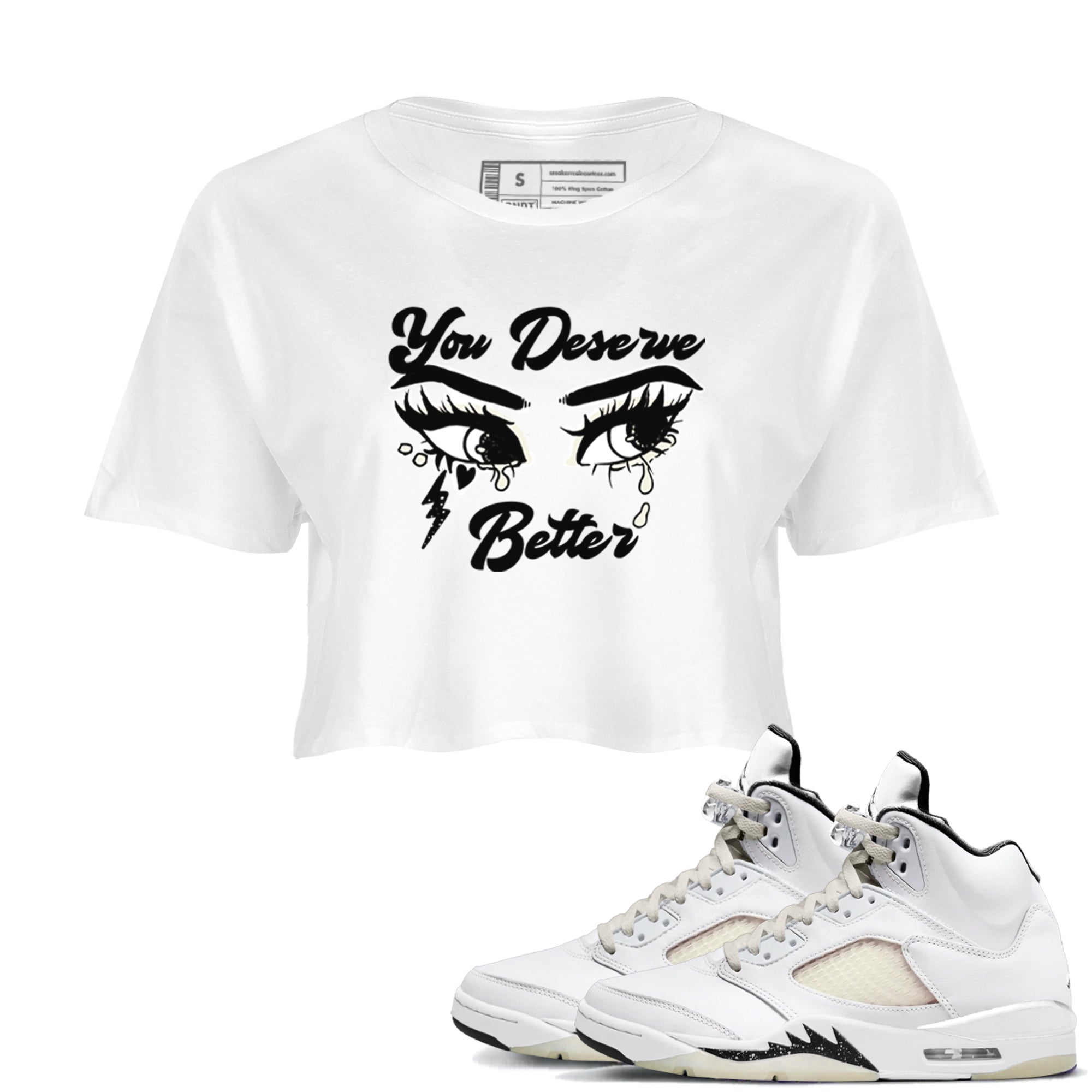 You Deserve Better snkmatch Women's Top - Air Jordan 5 Sail