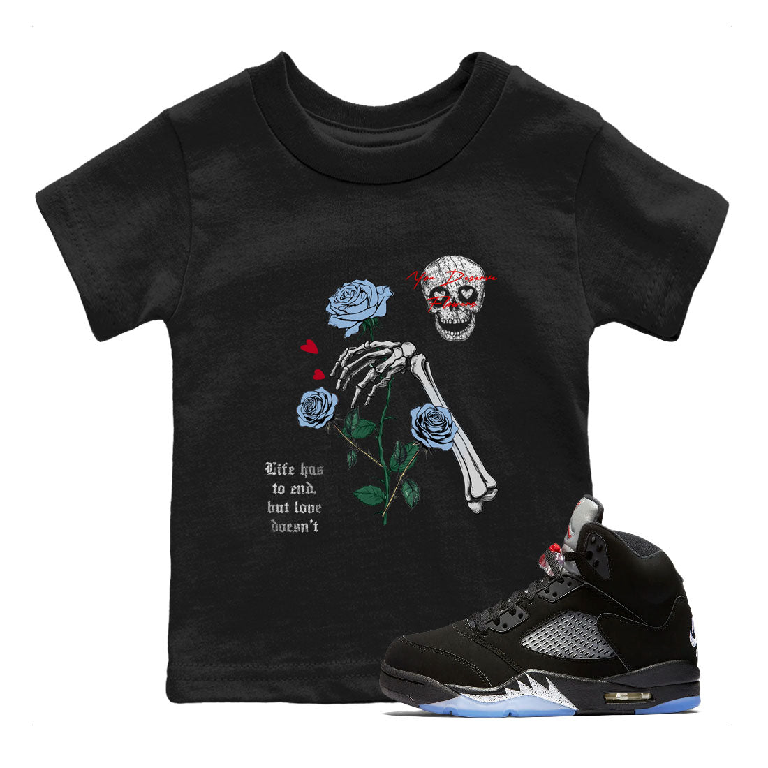 You Deserve Flowers snkmatch Tees Kids - Air Jordan 5 Reimagined