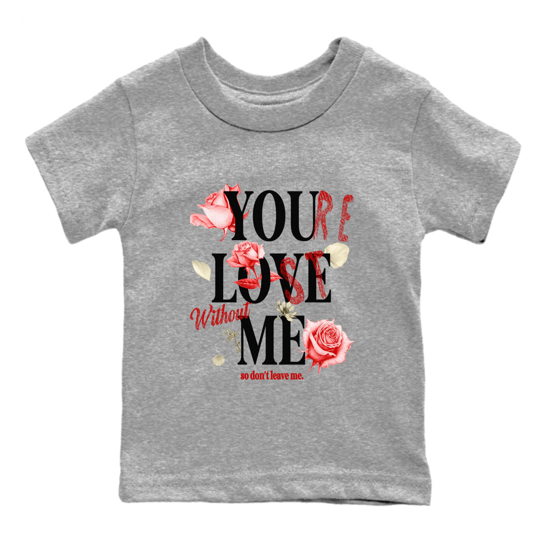 You Love Me snkmatch Tees Kids - Air Jordan 1 Black Toe Reimagined