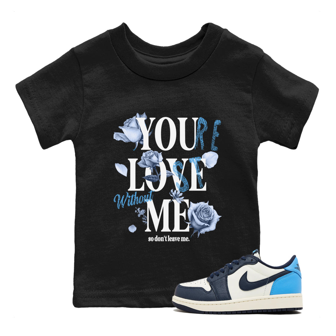 You Love Me snkmatch Tees Kids - Air Jordan 1 Obsidian