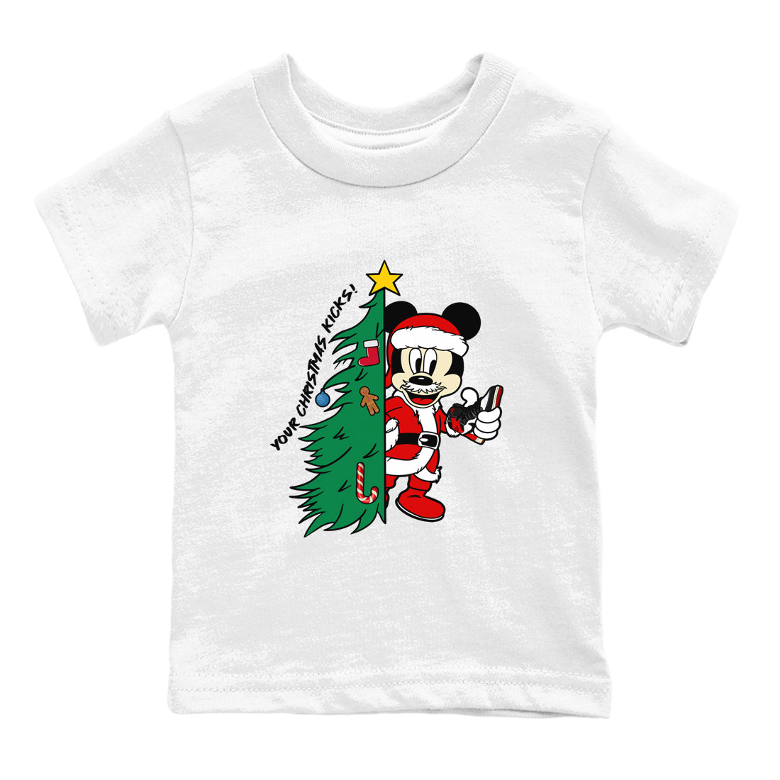 Your Christmas Kicks snkmatch Tees Kids - Air Jordan 1 Black Toe Reimagined